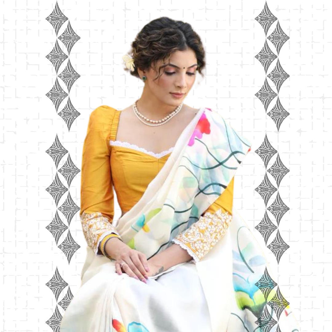 Digital Print Saree