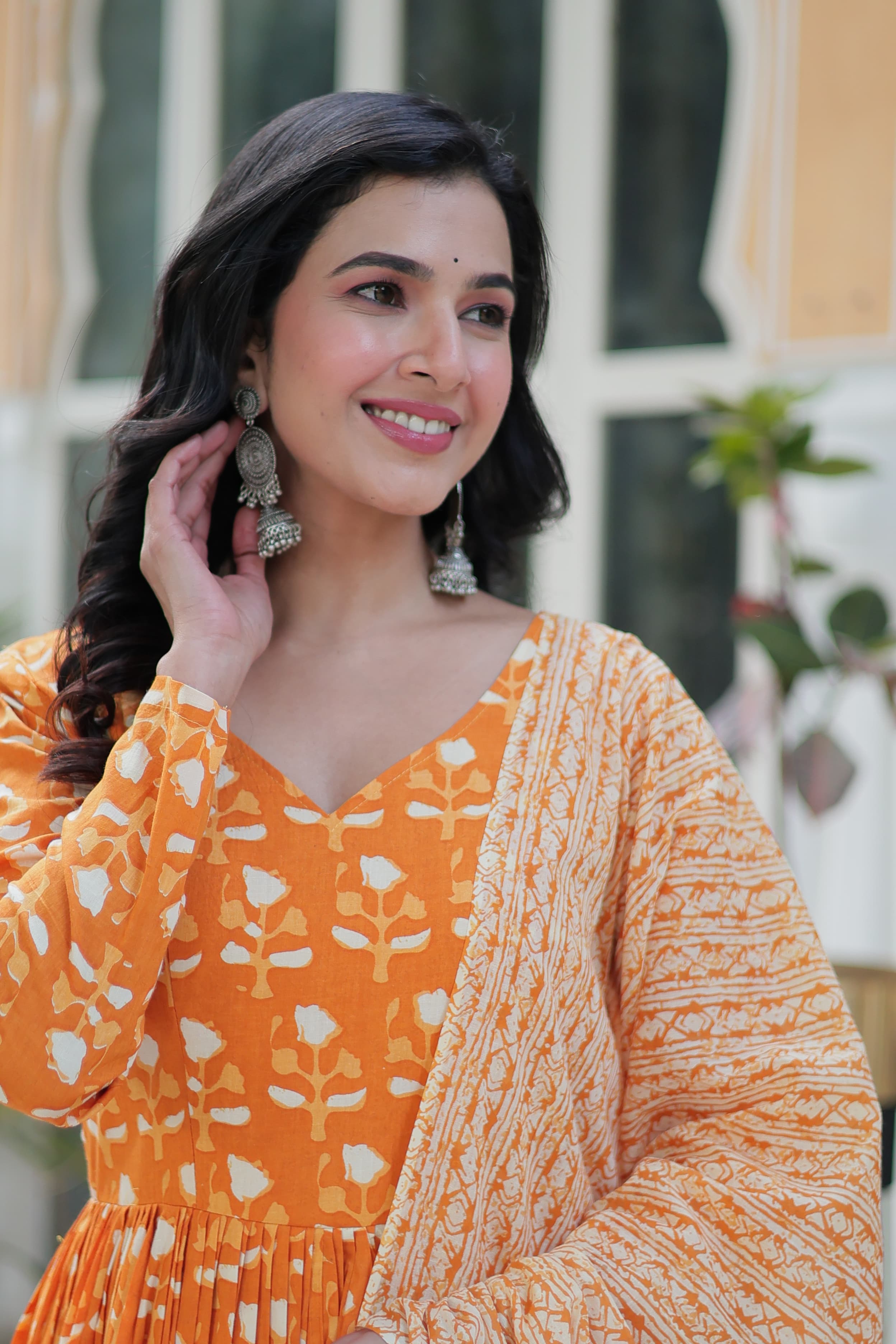 Premium Pure Cotton Kurti, Pant & Dupatta Set