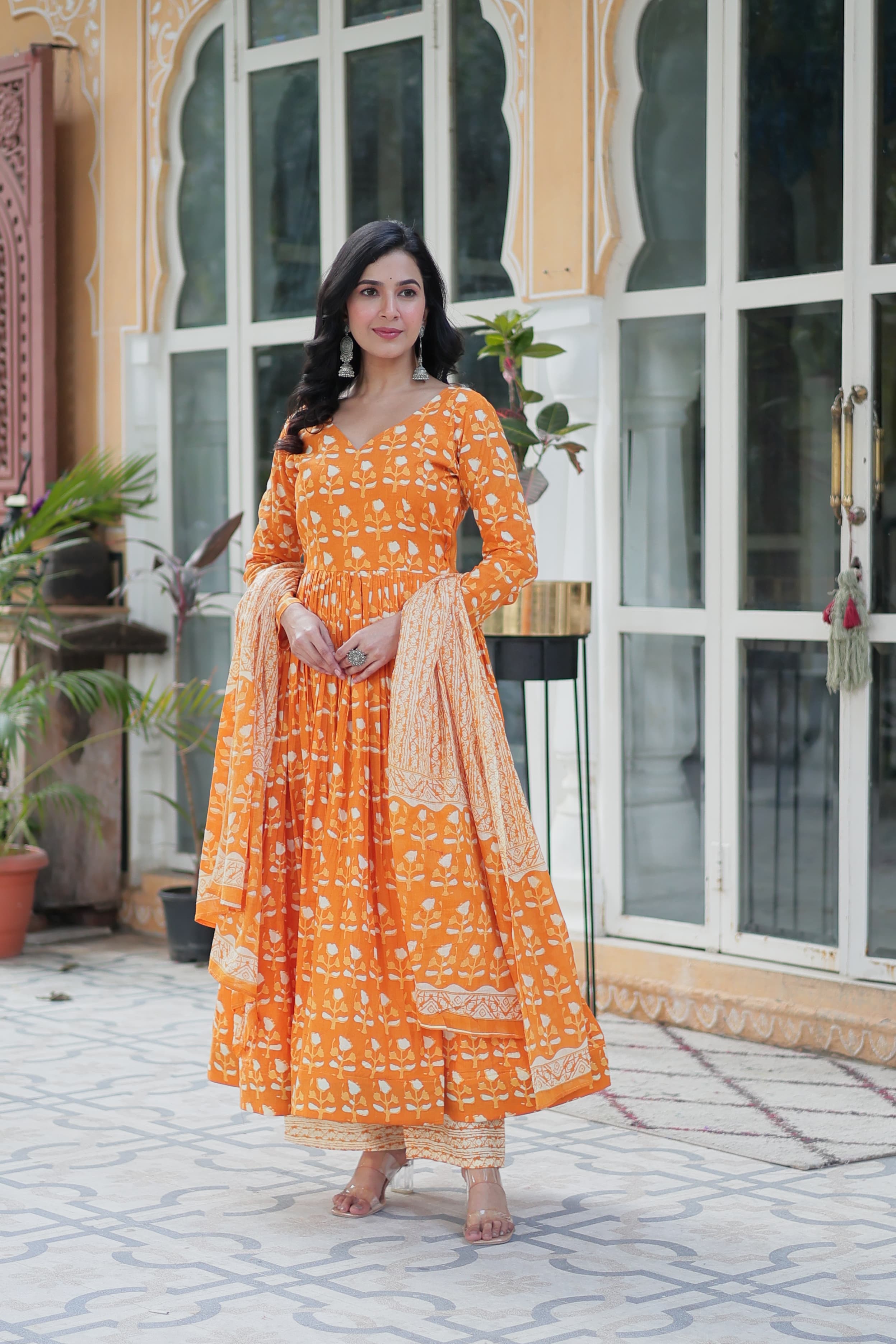 Premium Pure Cotton Kurti, Pant & Dupatta Set