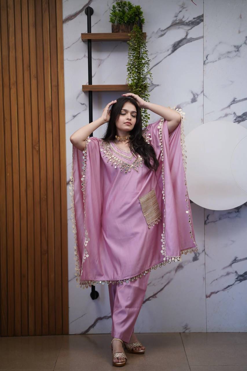 Party Wear Kaftan with Pant