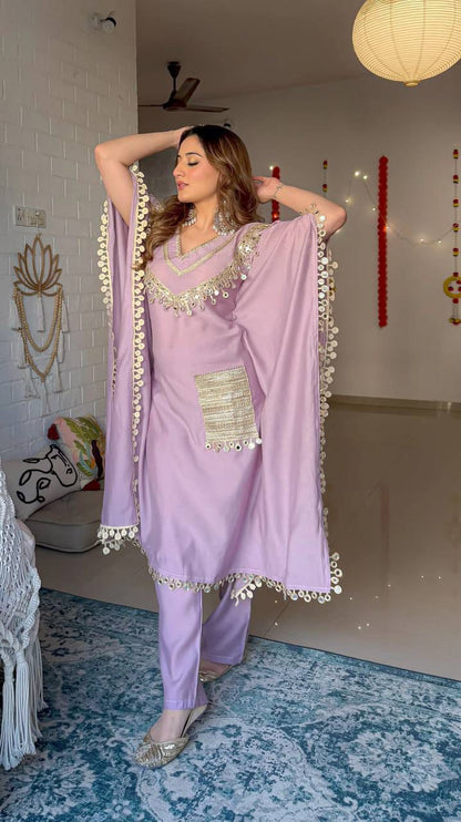 Party Wear Kaftan with Pant