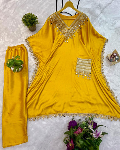 Party Wear Kaftan with Pant