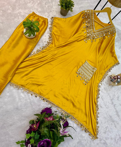 Party Wear Kaftan with Pant