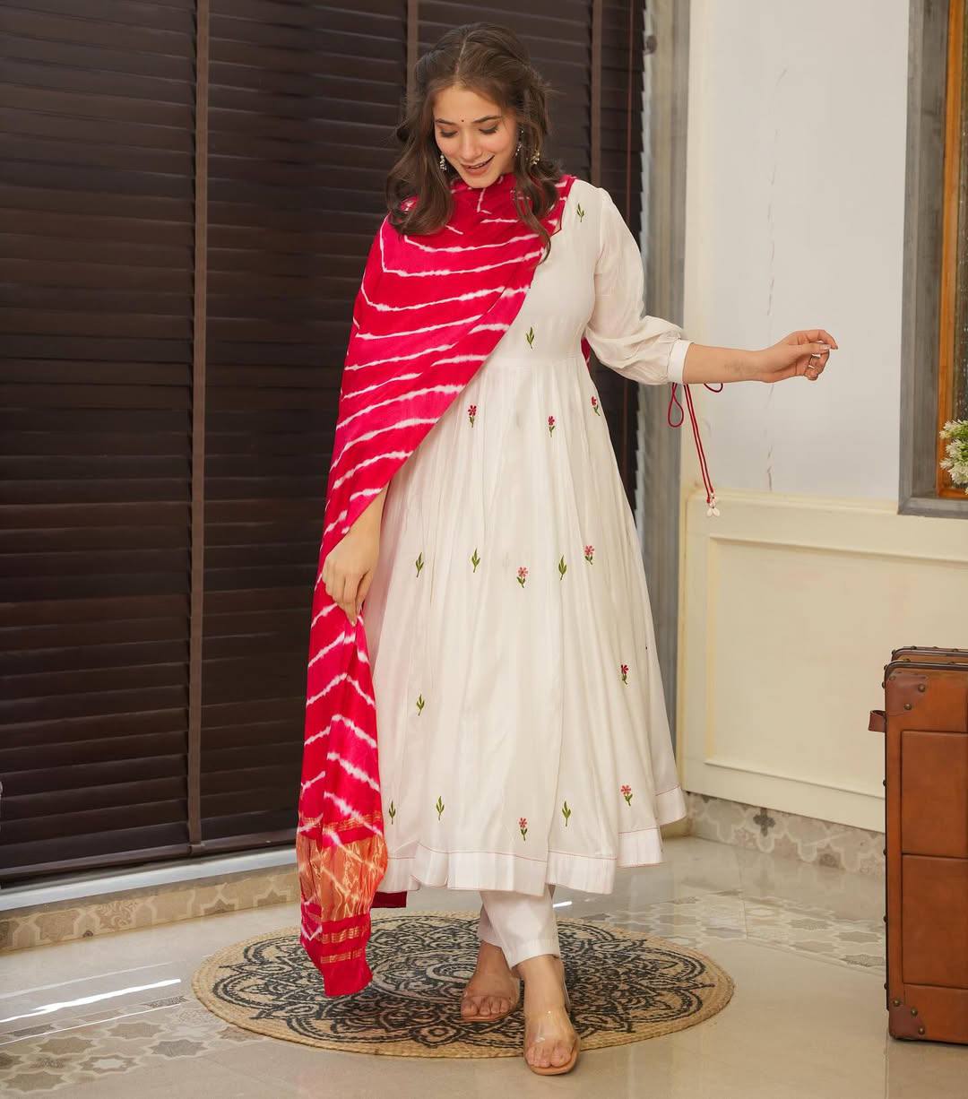 ✨ New Arrival – Designer Viscose Chanderi Silk Suit Set ✨