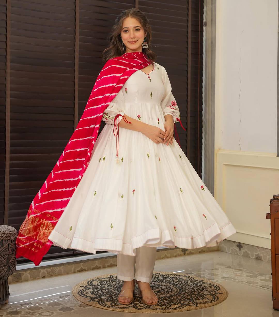 ✨ New Arrival – Designer Viscose Chanderi Silk Suit Set ✨