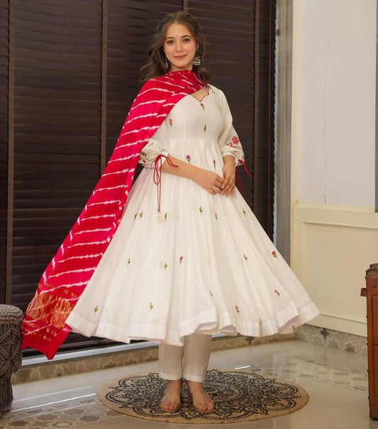 ✨ New Arrival – Designer Viscose Chanderi Silk Suit Set ✨