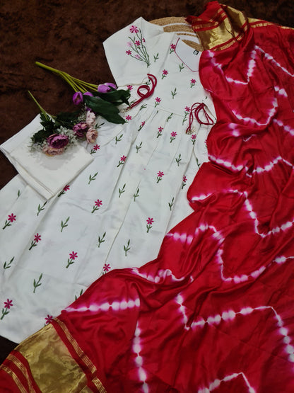 ✨ New Arrival – Designer Viscose Chanderi Silk Suit Set ✨