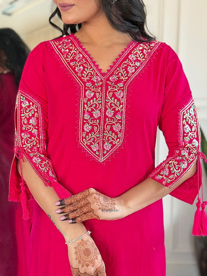 ✨ New Arrival – Pure BSY Viscose Chanderi Suit Set ✨