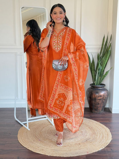 ✨ New Arrival – Pure BSY Viscose Chanderi Suit Set ✨