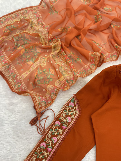 ✨ New Arrival – Pure BSY Viscose Chanderi Suit Set ✨