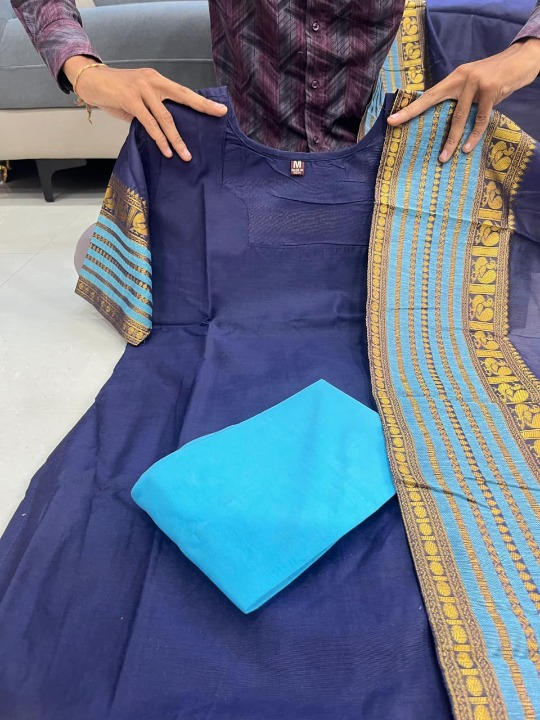 Close-up of Cotton Weaving and Traditional Detailing