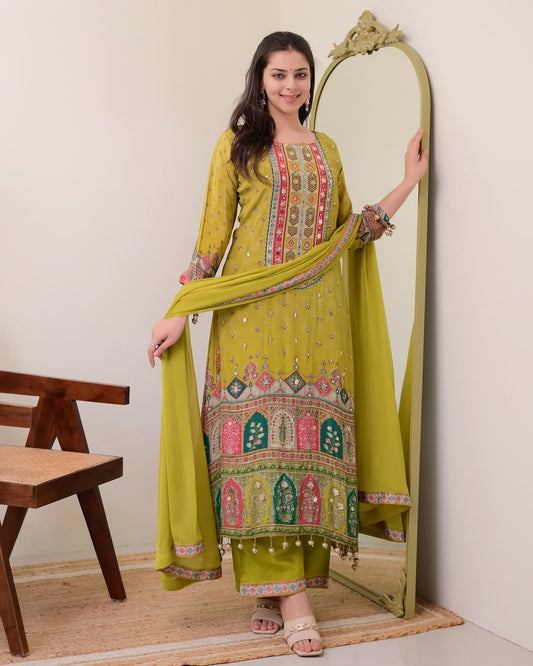 ✨ New Arrival  Anarkali Kurti Set – Indian Traditional Wear | Top, Plazo & Dupatta ❣️