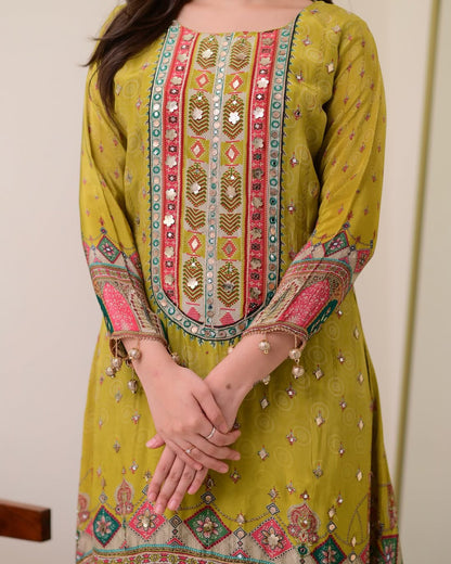 ✨ New Arrival  Anarkali Kurti Set – Indian Traditional Wear | Top, Plazo & Dupatta ❣️