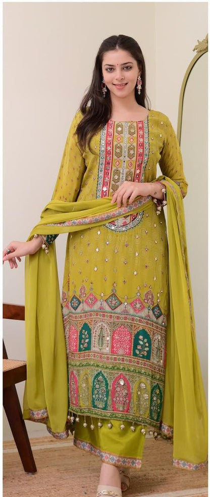 ✨ New Arrival  Anarkali Kurti Set – Indian Traditional Wear | Top, Plazo & Dupatta ❣️