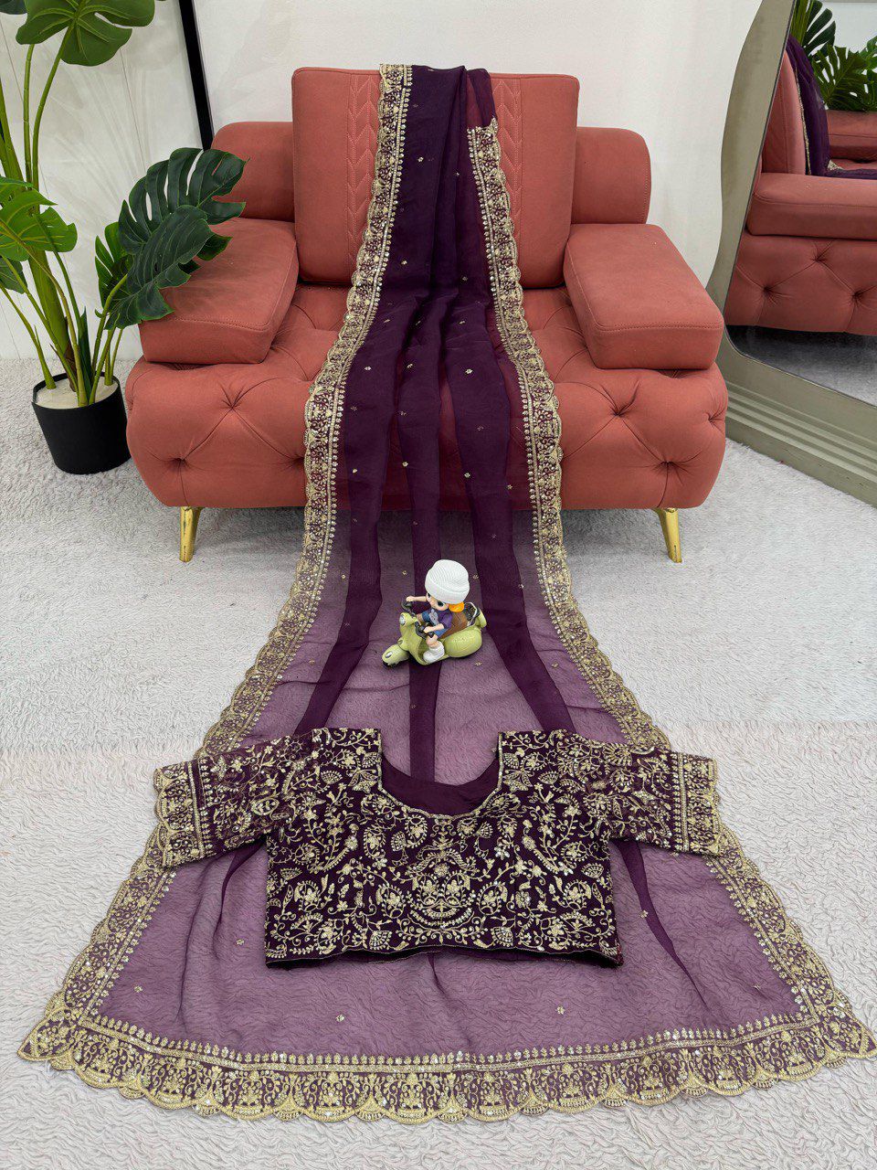 Premium Organza Saree by Her Highness Fashion