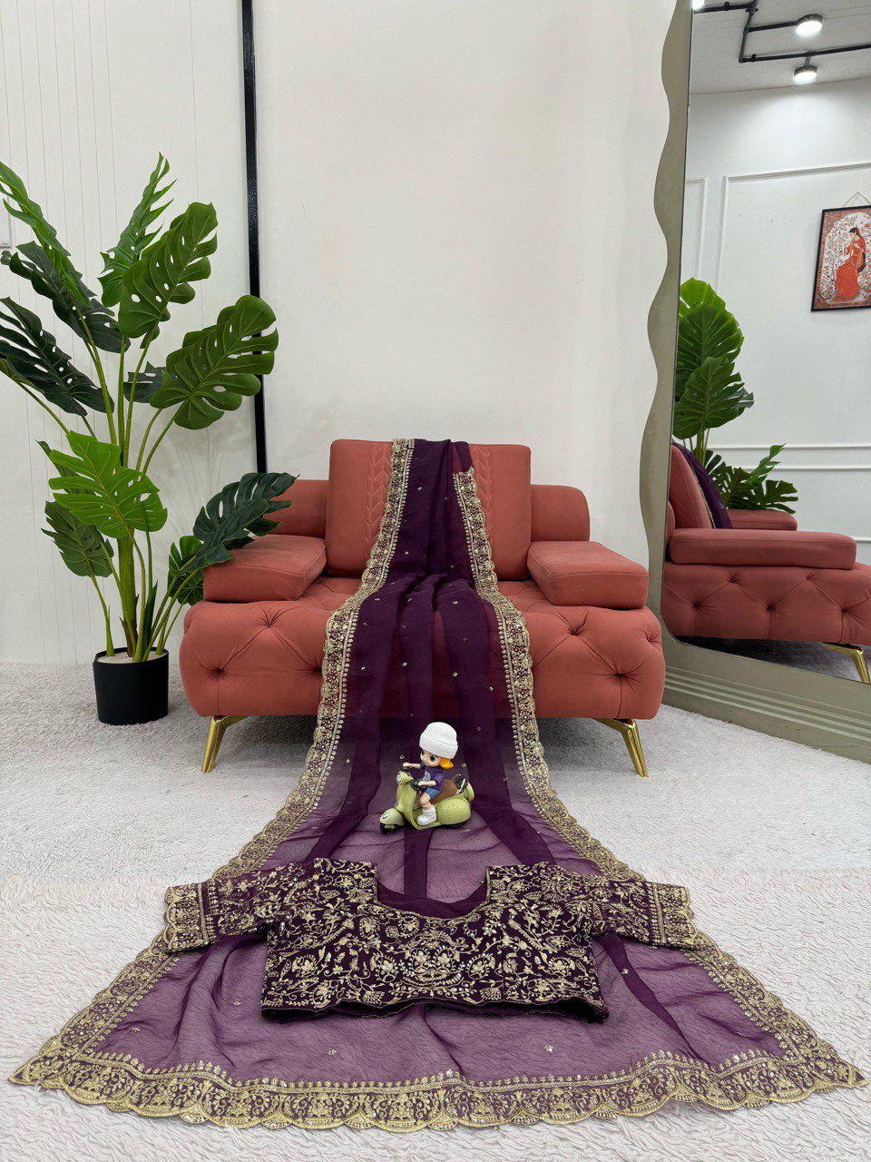 Premium Organza Saree by Her Highness Fashion