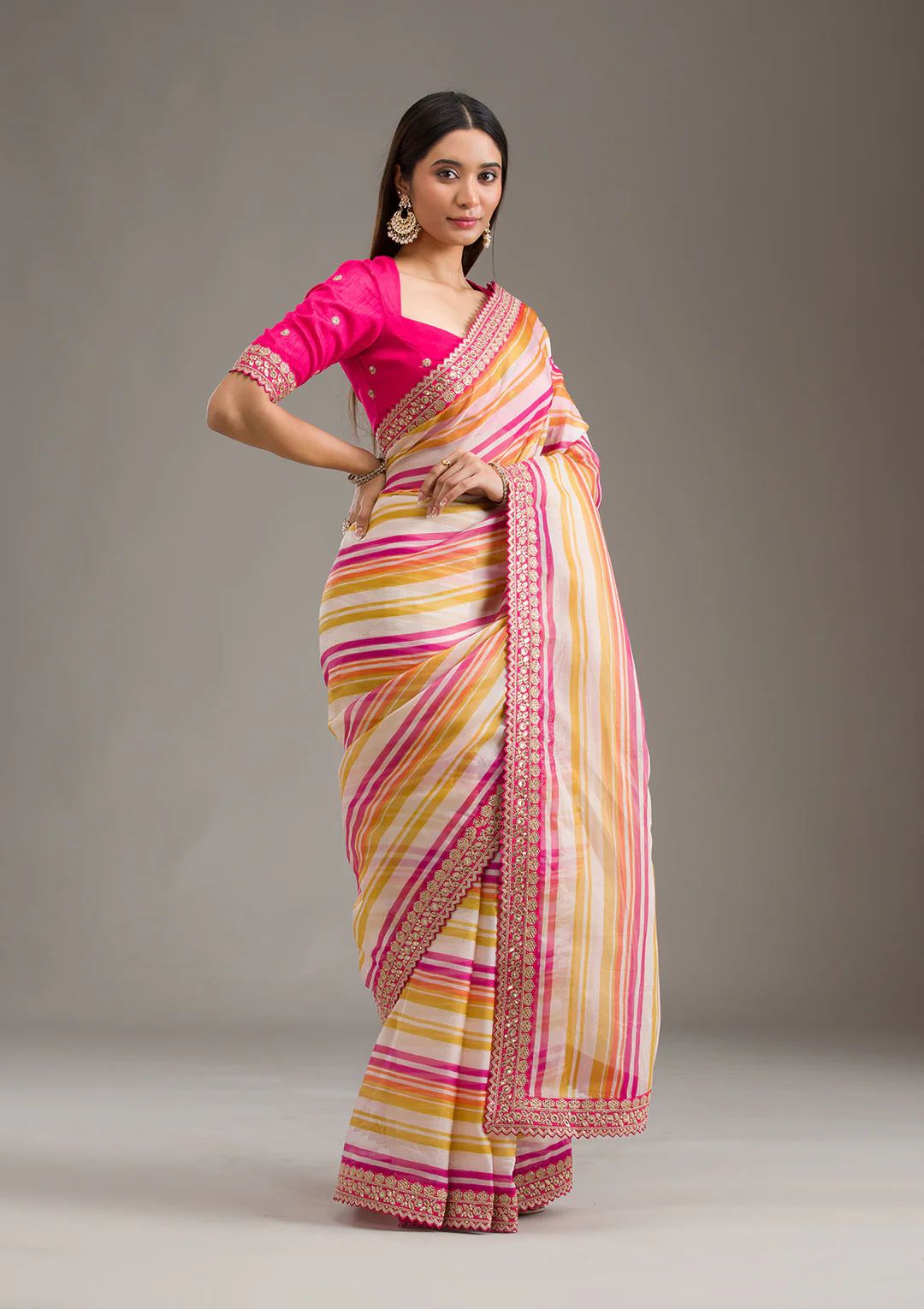 Heavy Banglori Blouse with Sequins and Dori Work