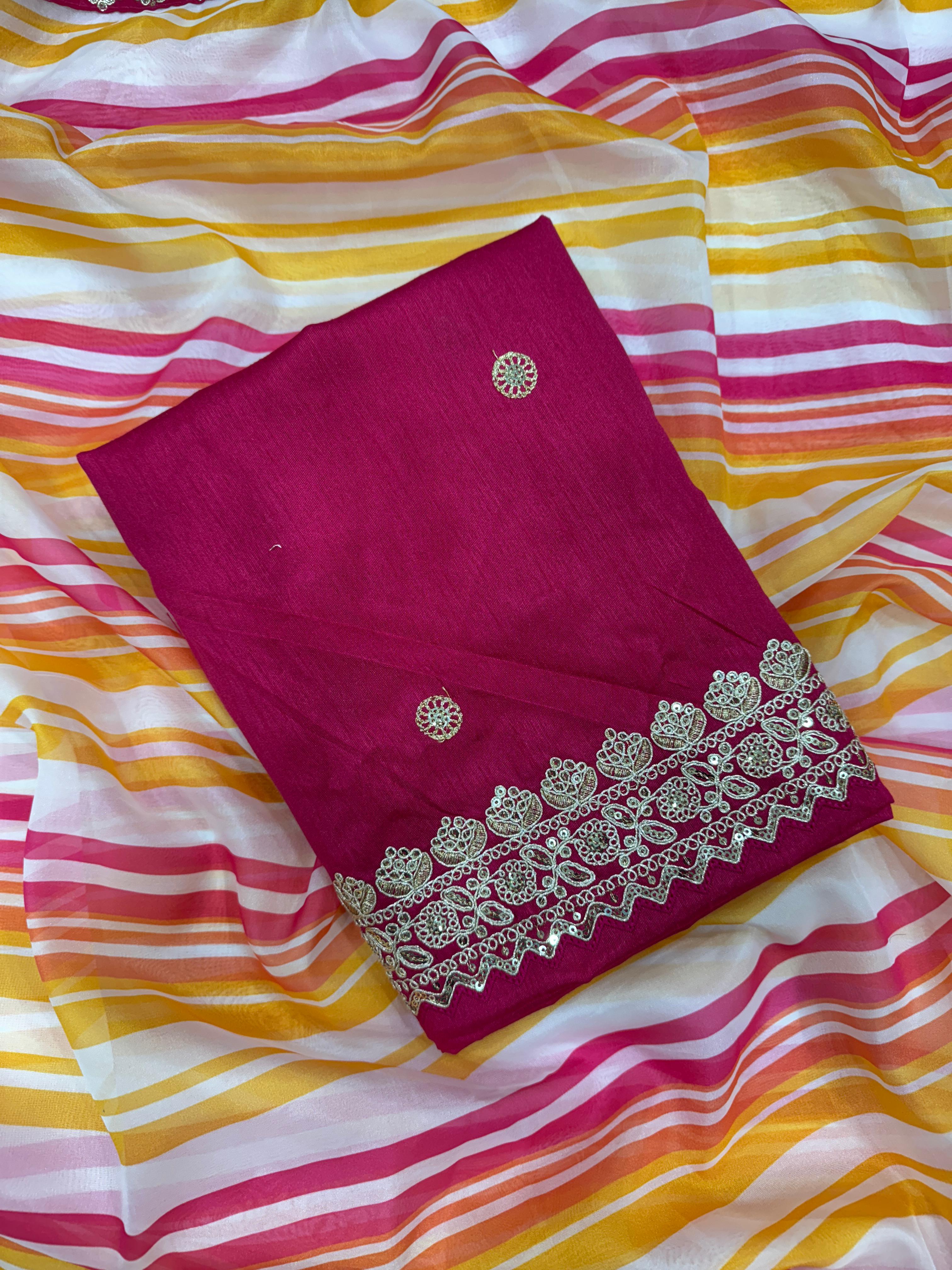 Designer Printed Saree by Her Highness Fashion