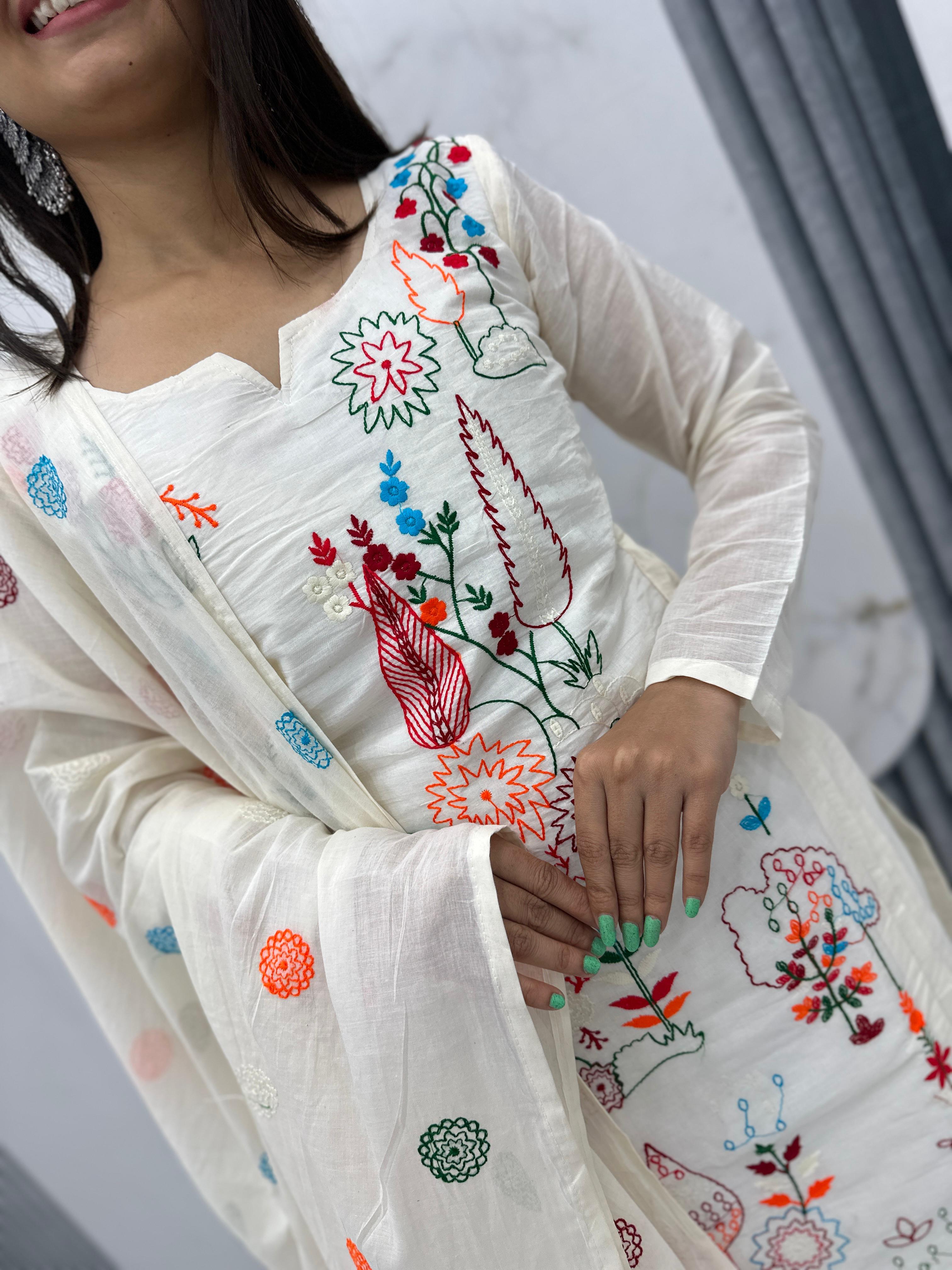 Festive Cotton Suit Set by Her Highness Fashion