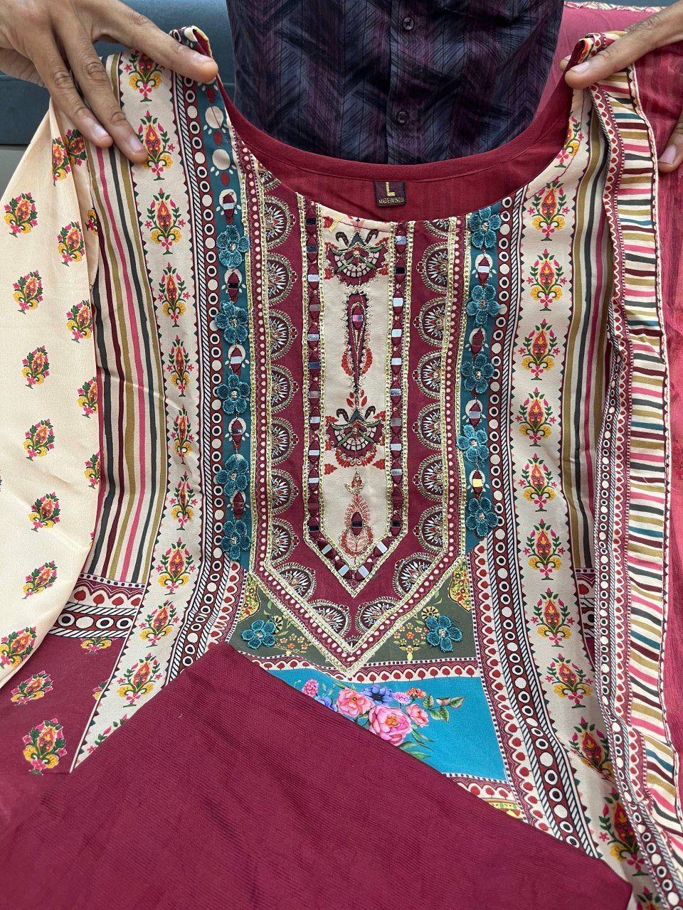 Elegant Ready-Made Chinon Outfit – Her Highness Fashion