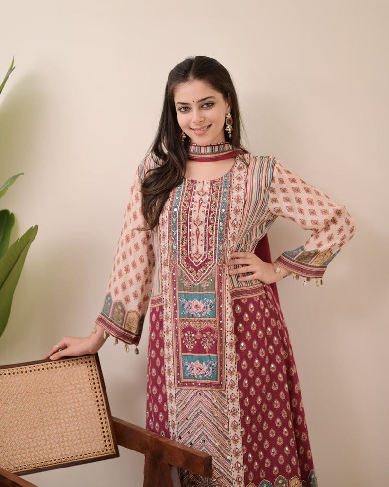 Elegant Ready-Made Chinon Outfit – Her Highness Fashion