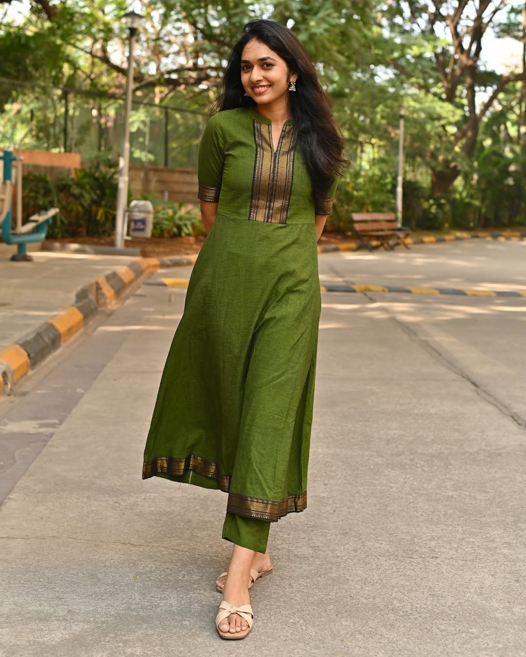 Elegant Traditional Chanderi Suit Set for Festive Wear