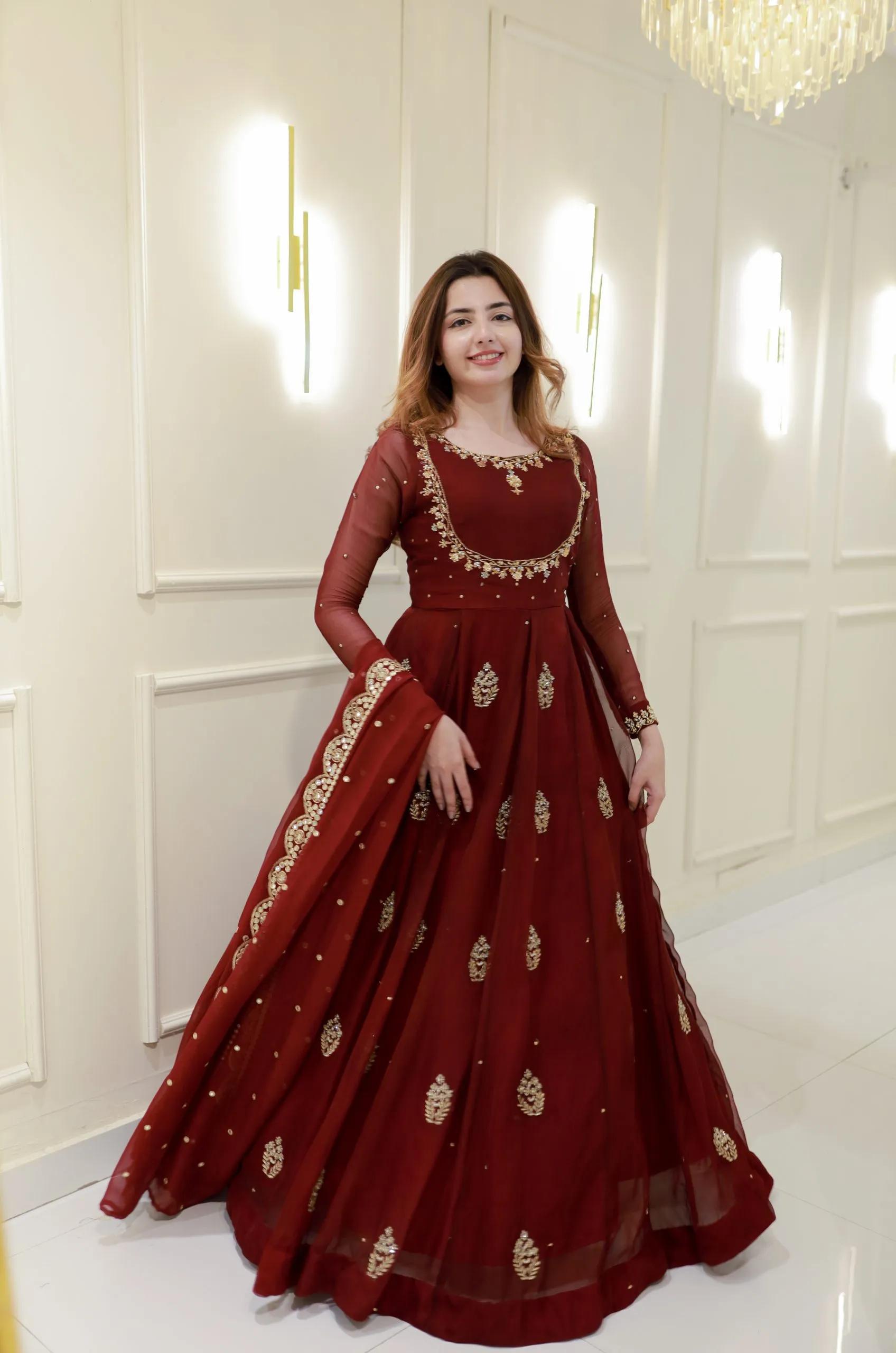 Designer Gown with Micro Inner Lining