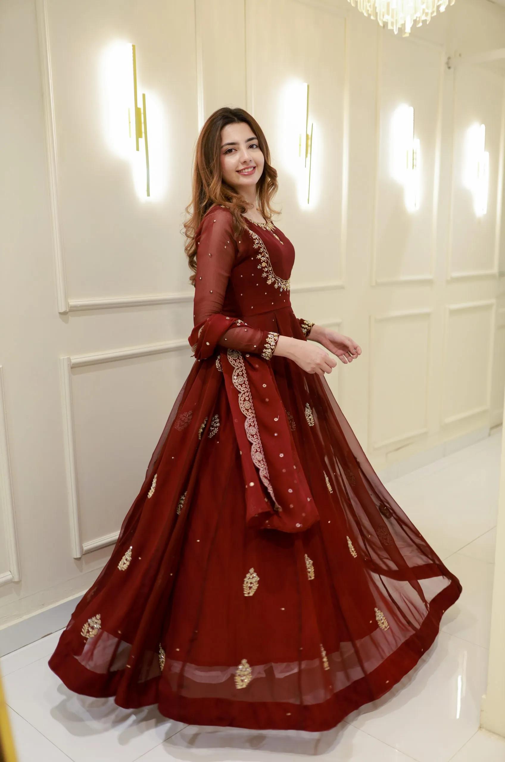 Designer Gown with Micro Inner Lining