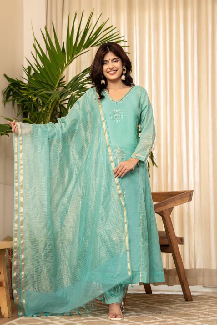 Traditional Festive Wear Kurti Set for Women by Her Highness Fashion