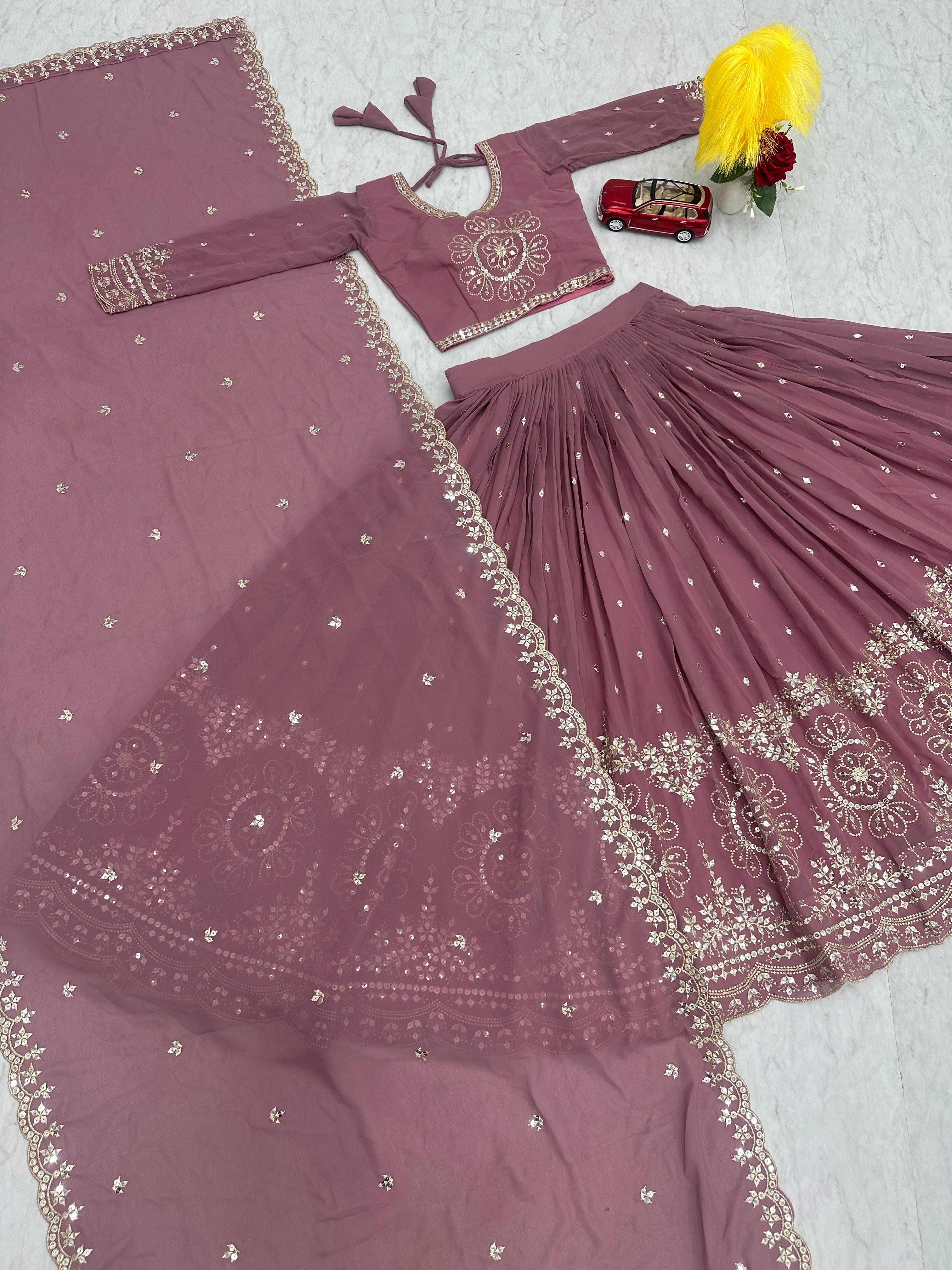 Elegant Georgette Bridal Lehenga by Her Highness Fashion