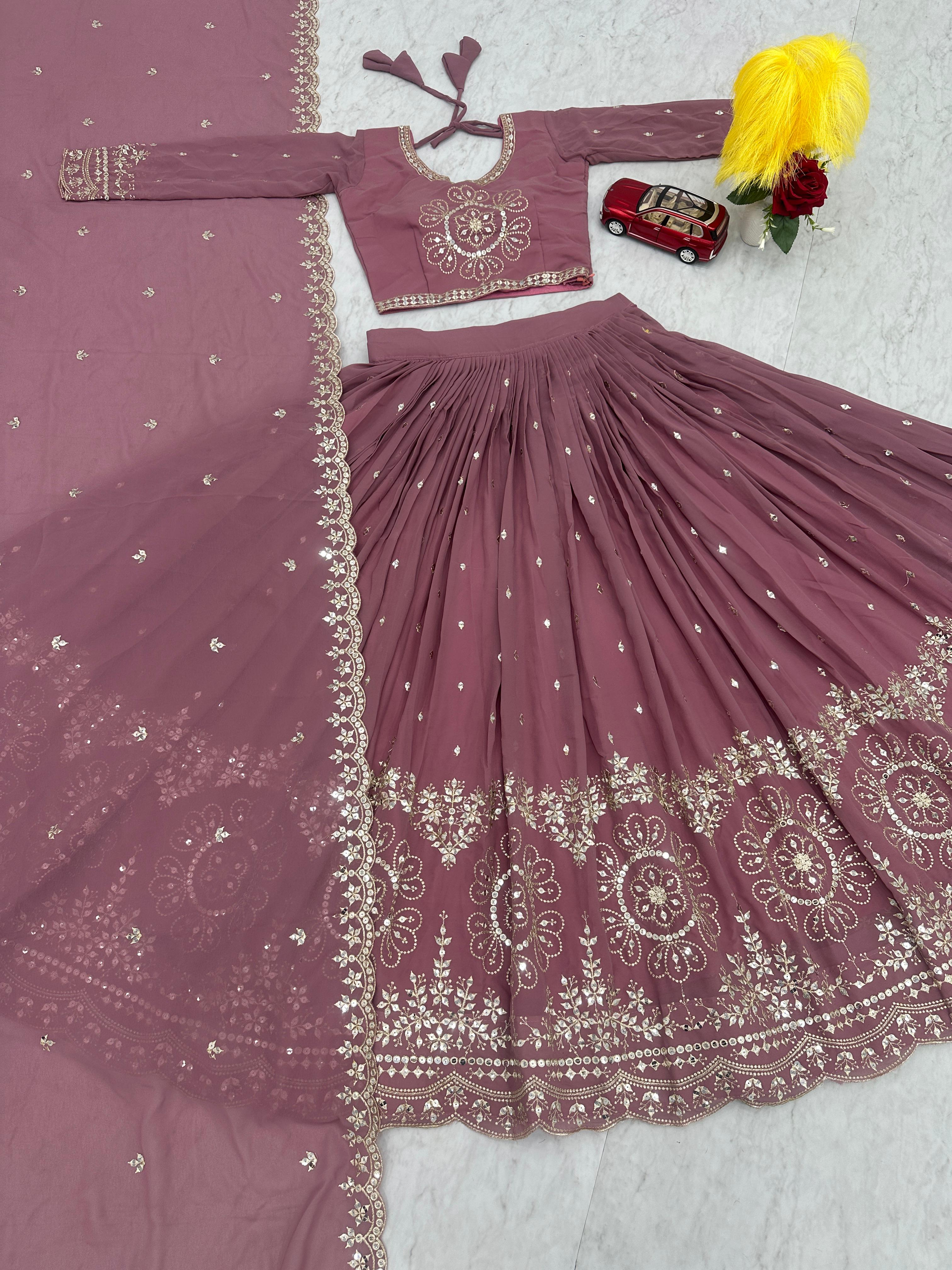 Elegant Georgette Bridal Lehenga by Her Highness Fashion