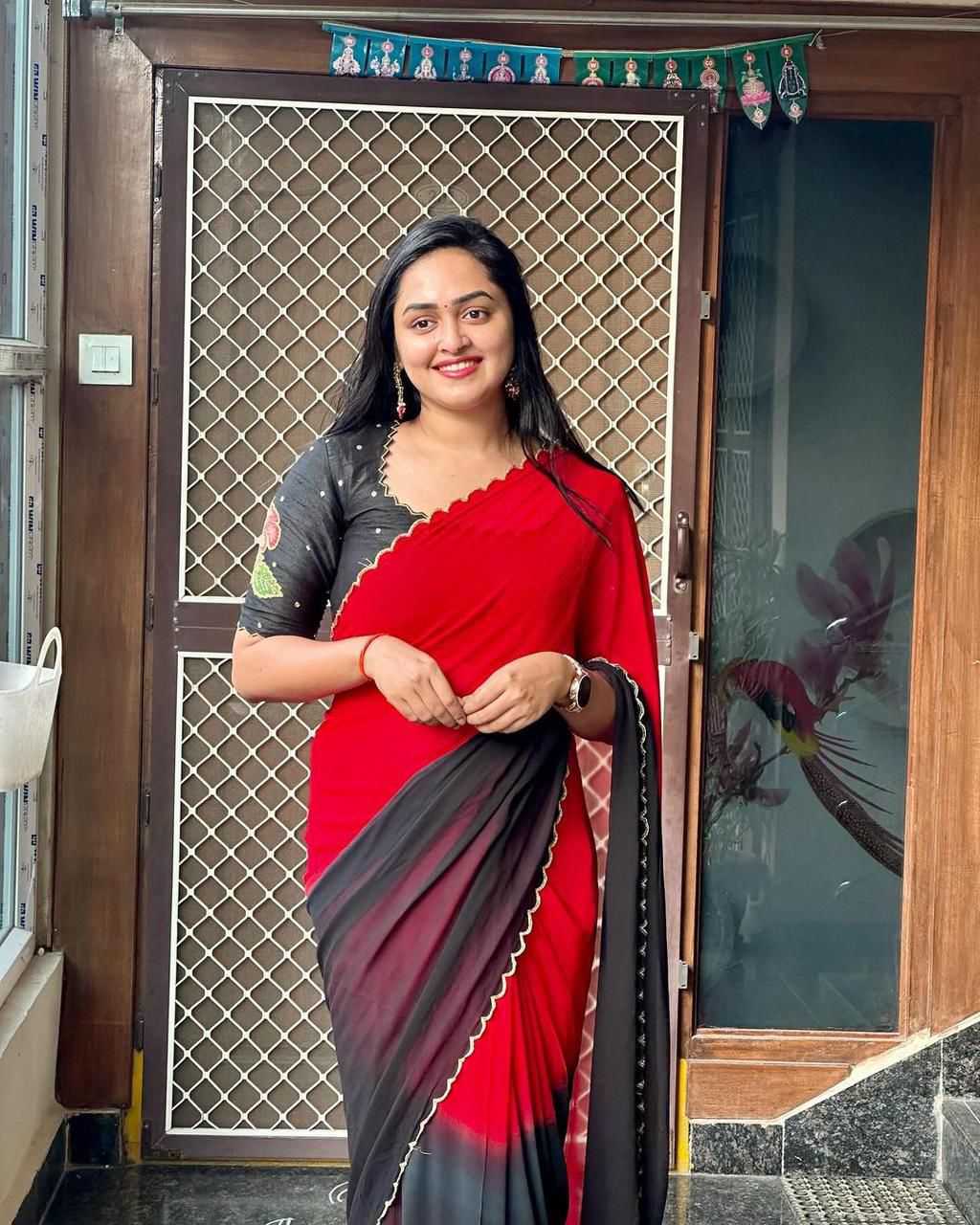 Soft Hand-Dyed Chinnon Saree
