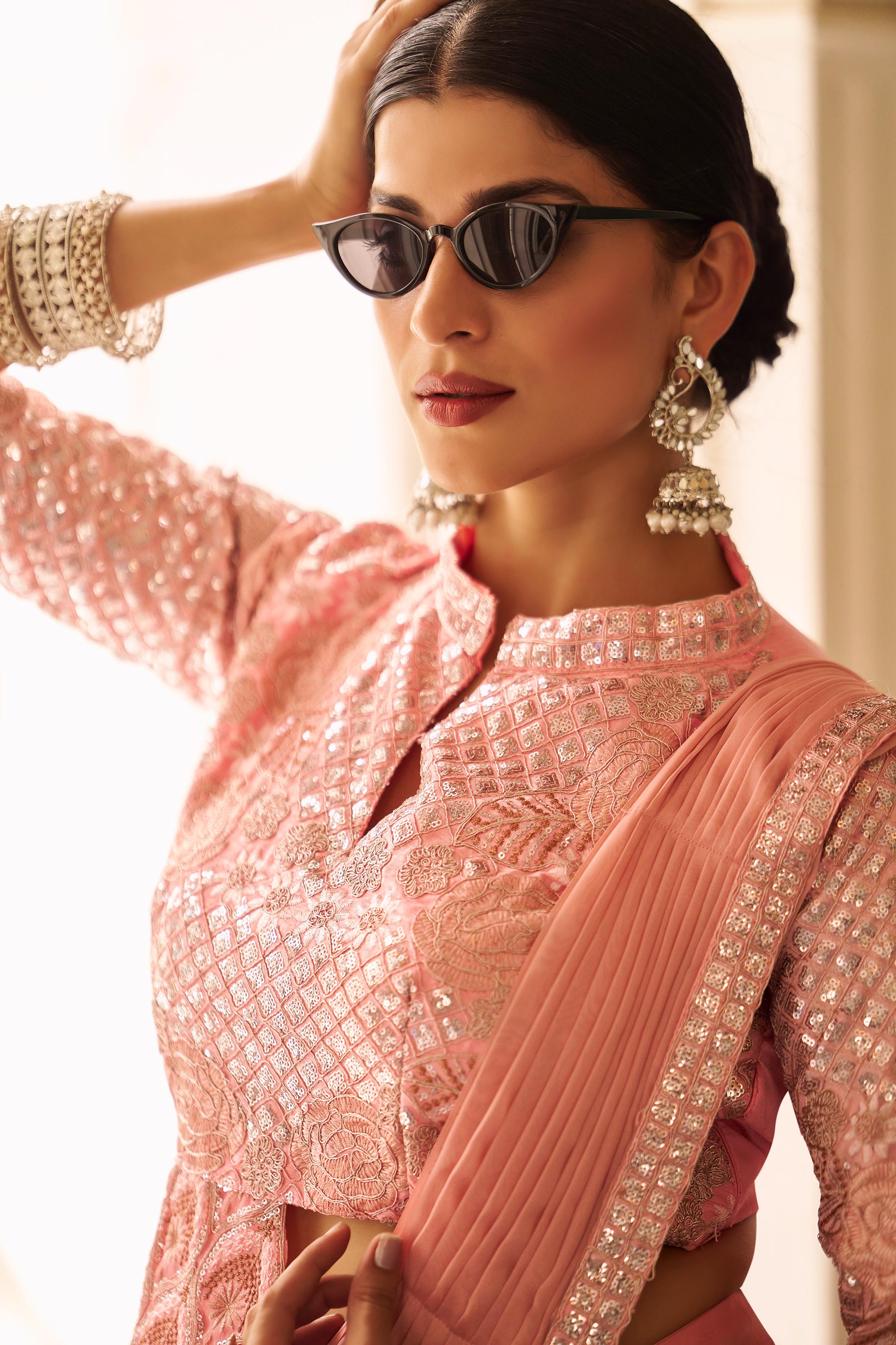 Luxury partywear saree set from Her Highness Fashion