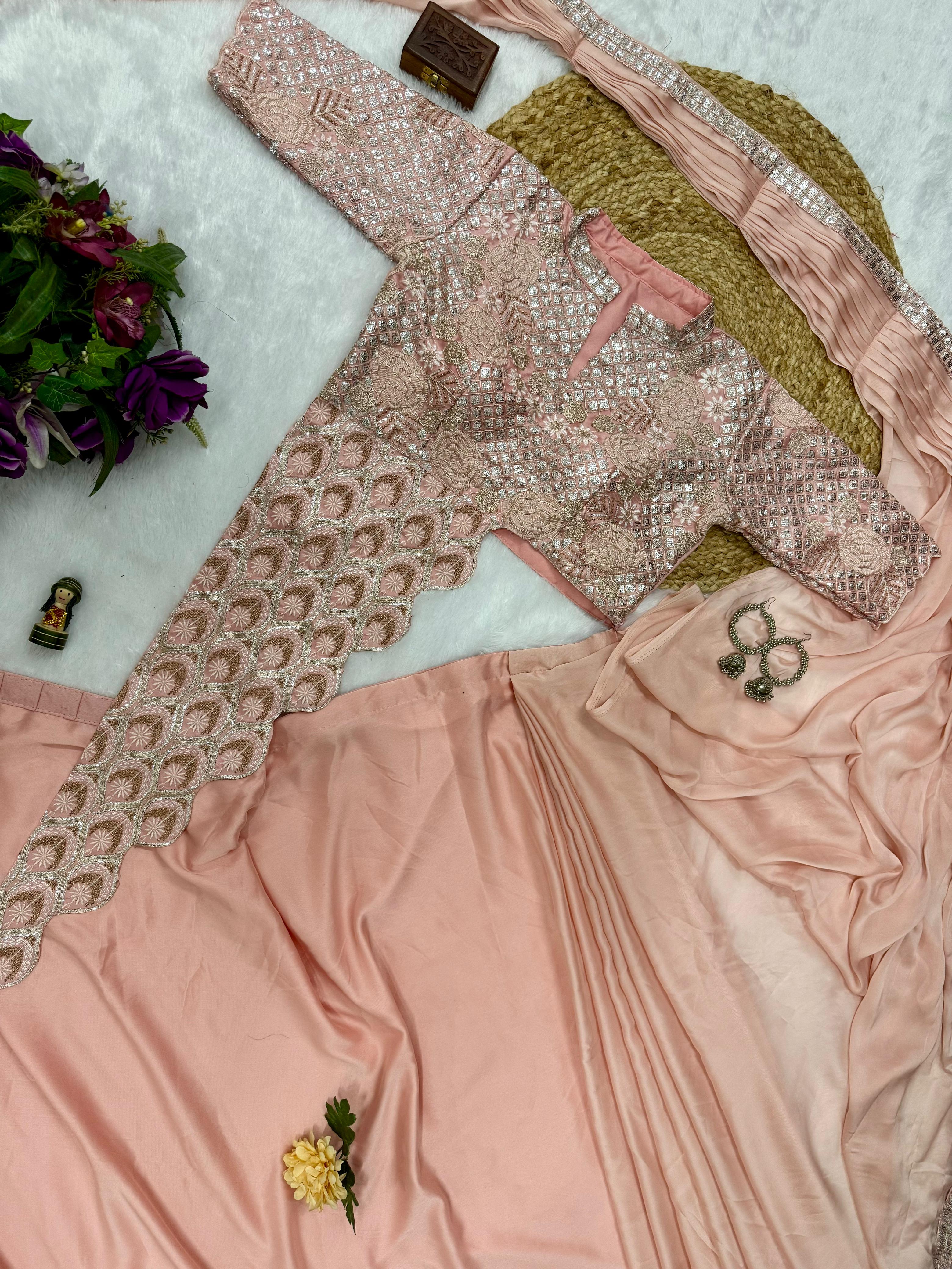 Luxury partywear saree set from Her Highness Fashion