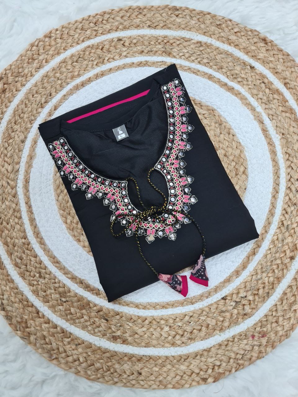 Stylish Chanderi Suit Set by Her Highness Fashion