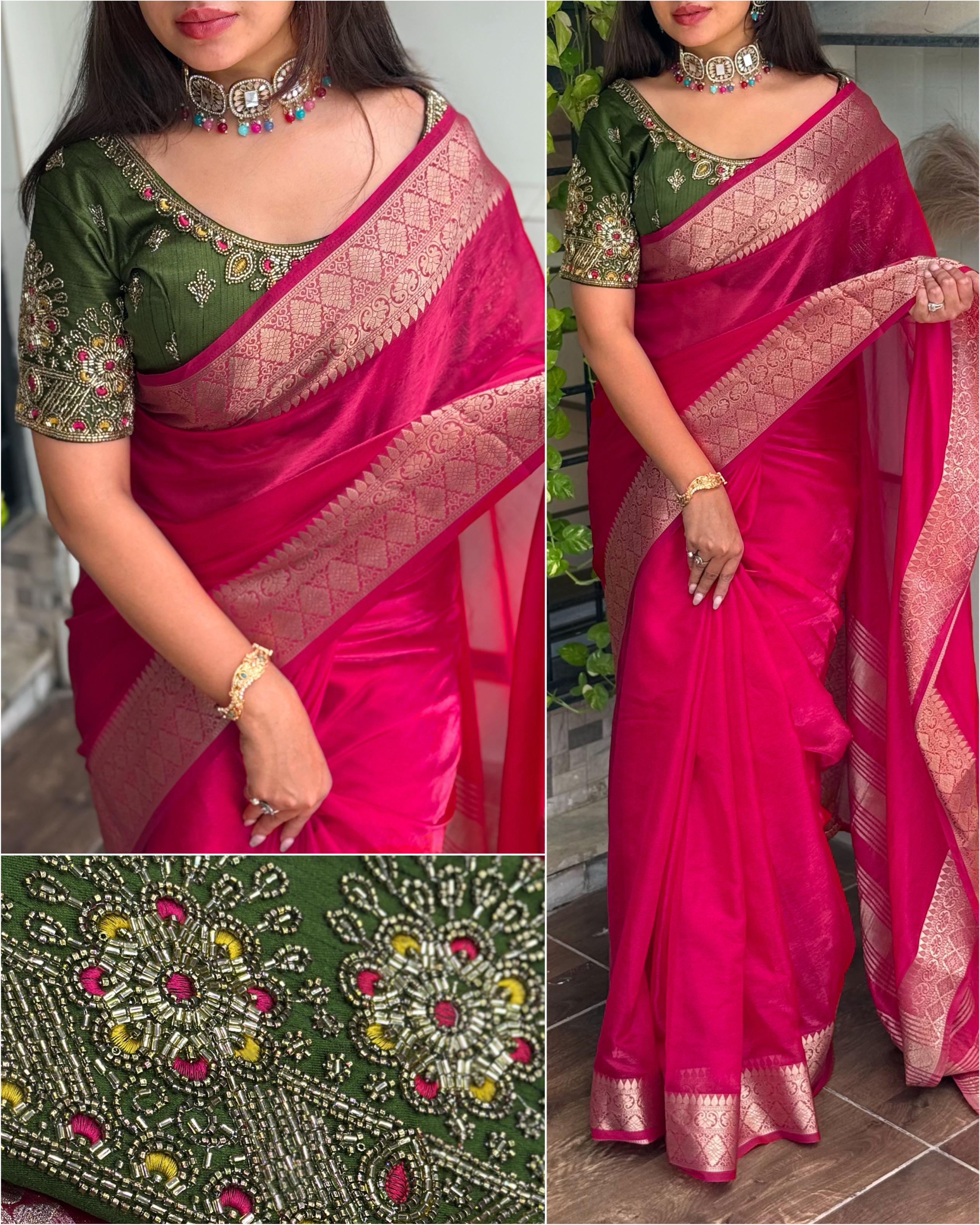 Fandy Satin Saree