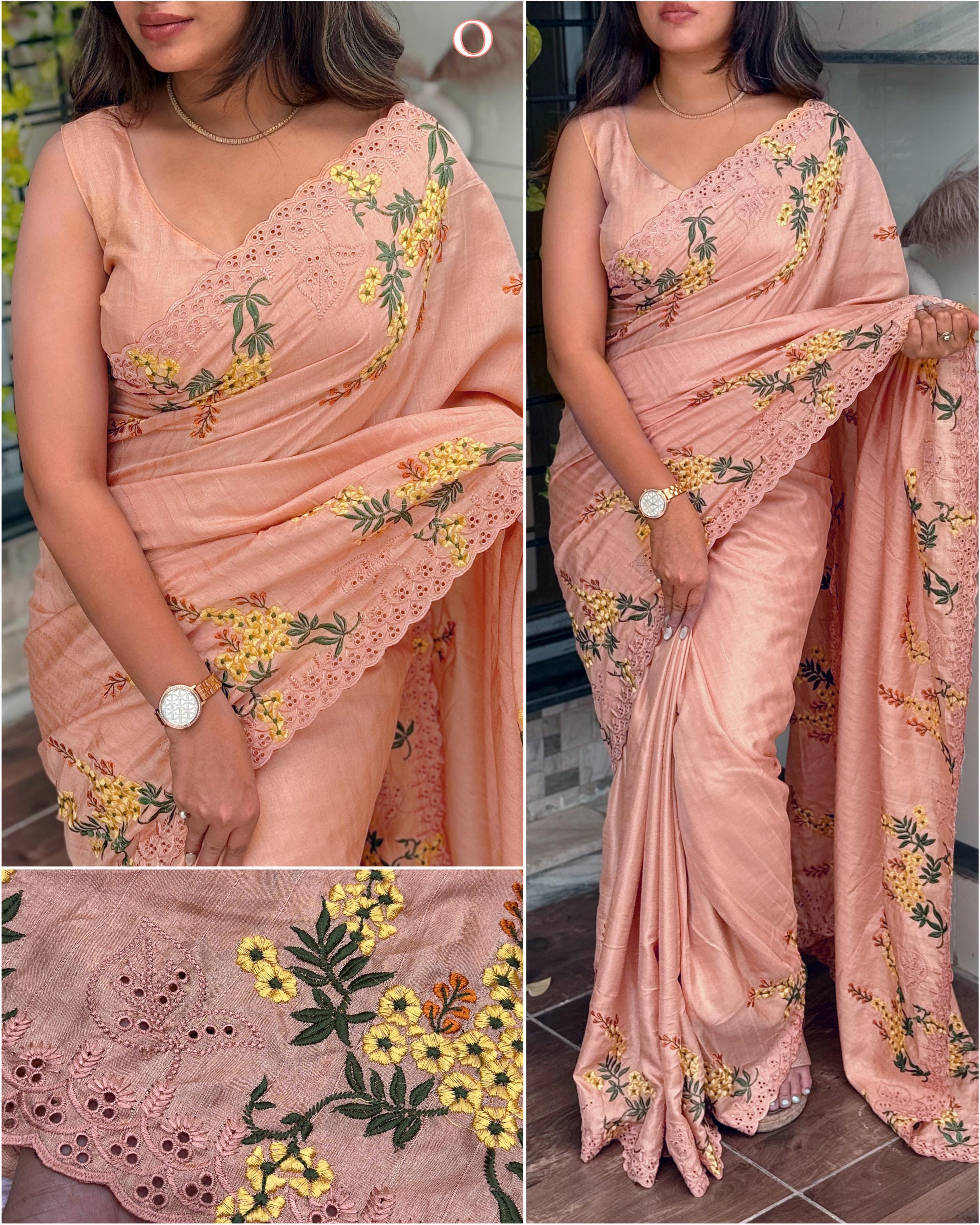 Simple yet elegant — make every moment special with this Tusser Cotton Saree