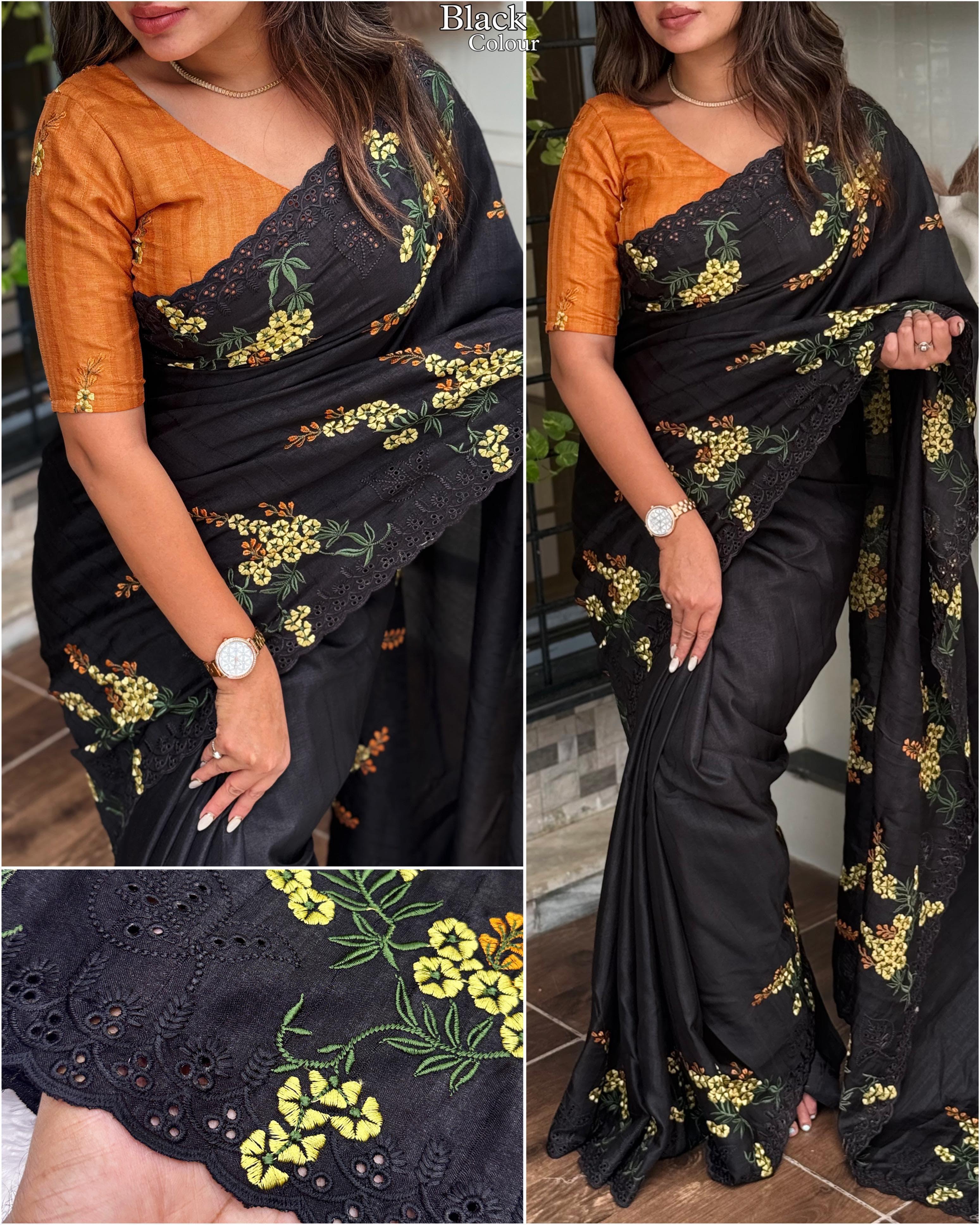 Simple yet elegant — make every moment special with this Tusser Cotton Saree