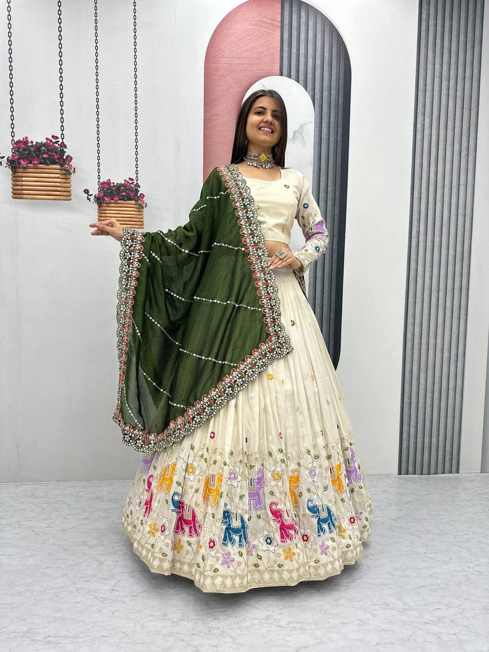 Her Highness Fashion Tissue Silk Lehenga for Festive Wear