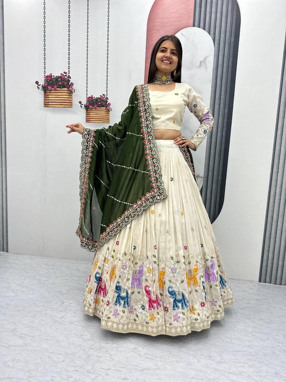 Her Highness Fashion Tissue Silk Lehenga for Festive Wear