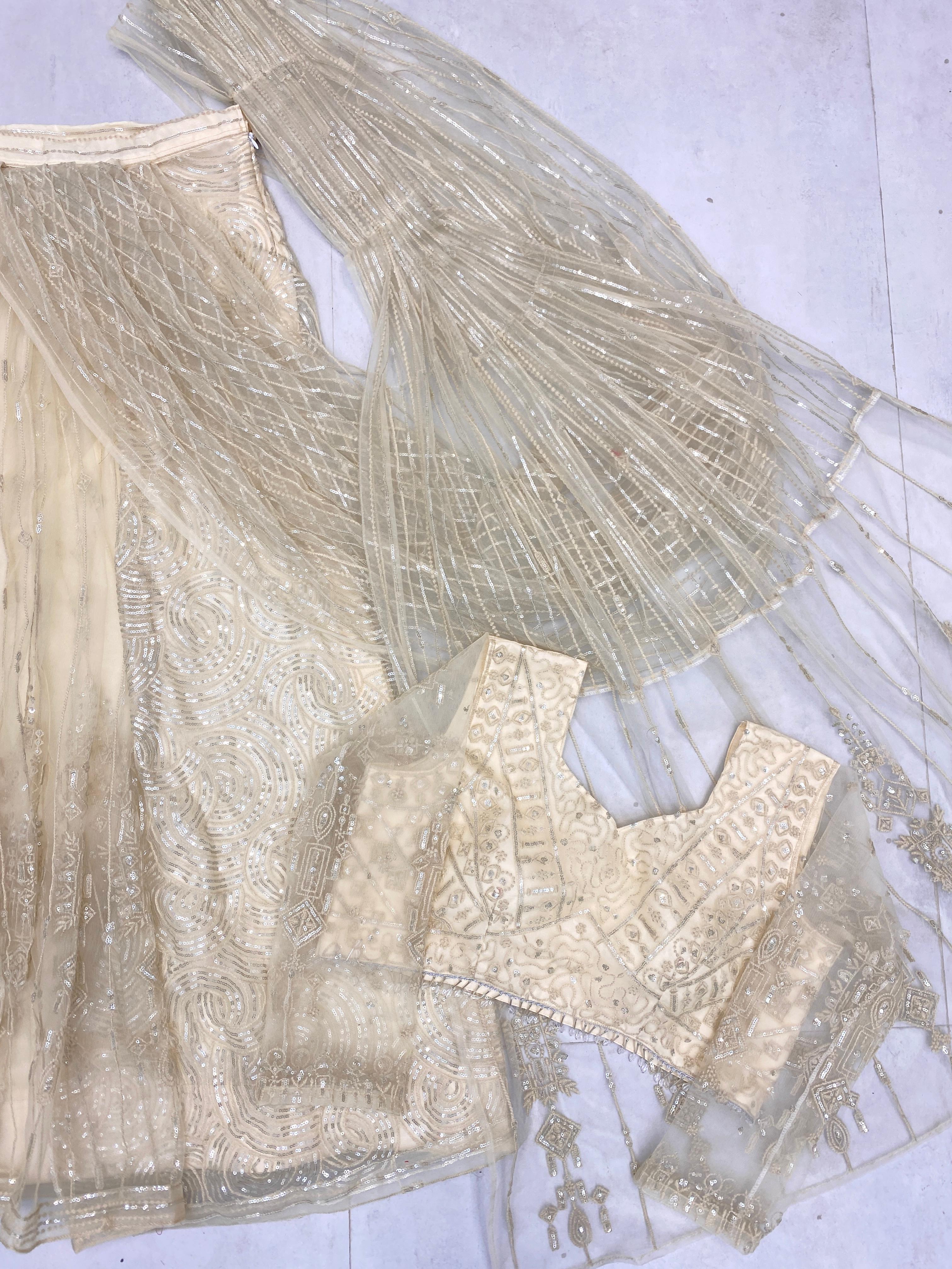 Fully Stitched Butterfly Net Blouse – Front View