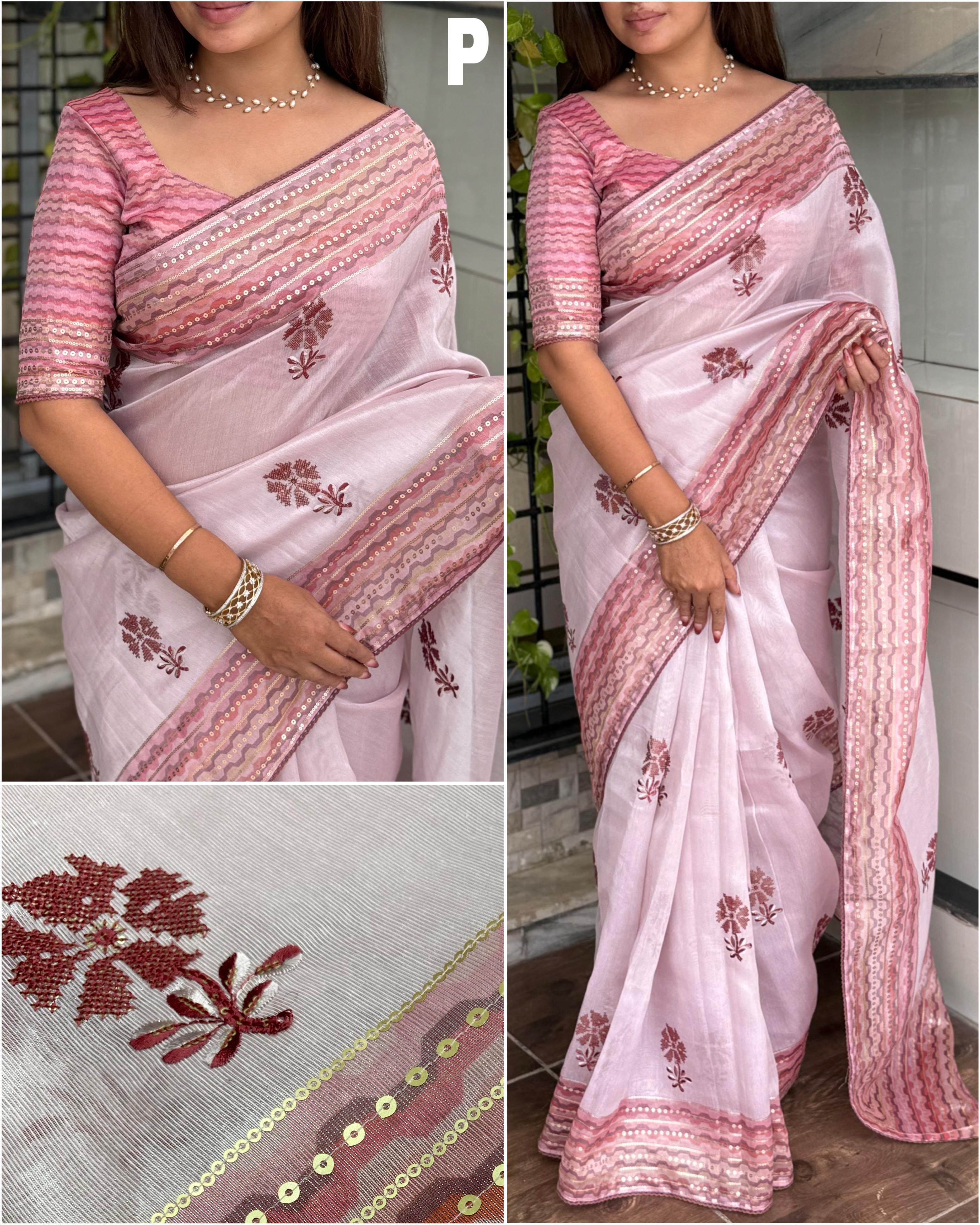Drape yourself in luxury with this Tani Shani Silk Saree