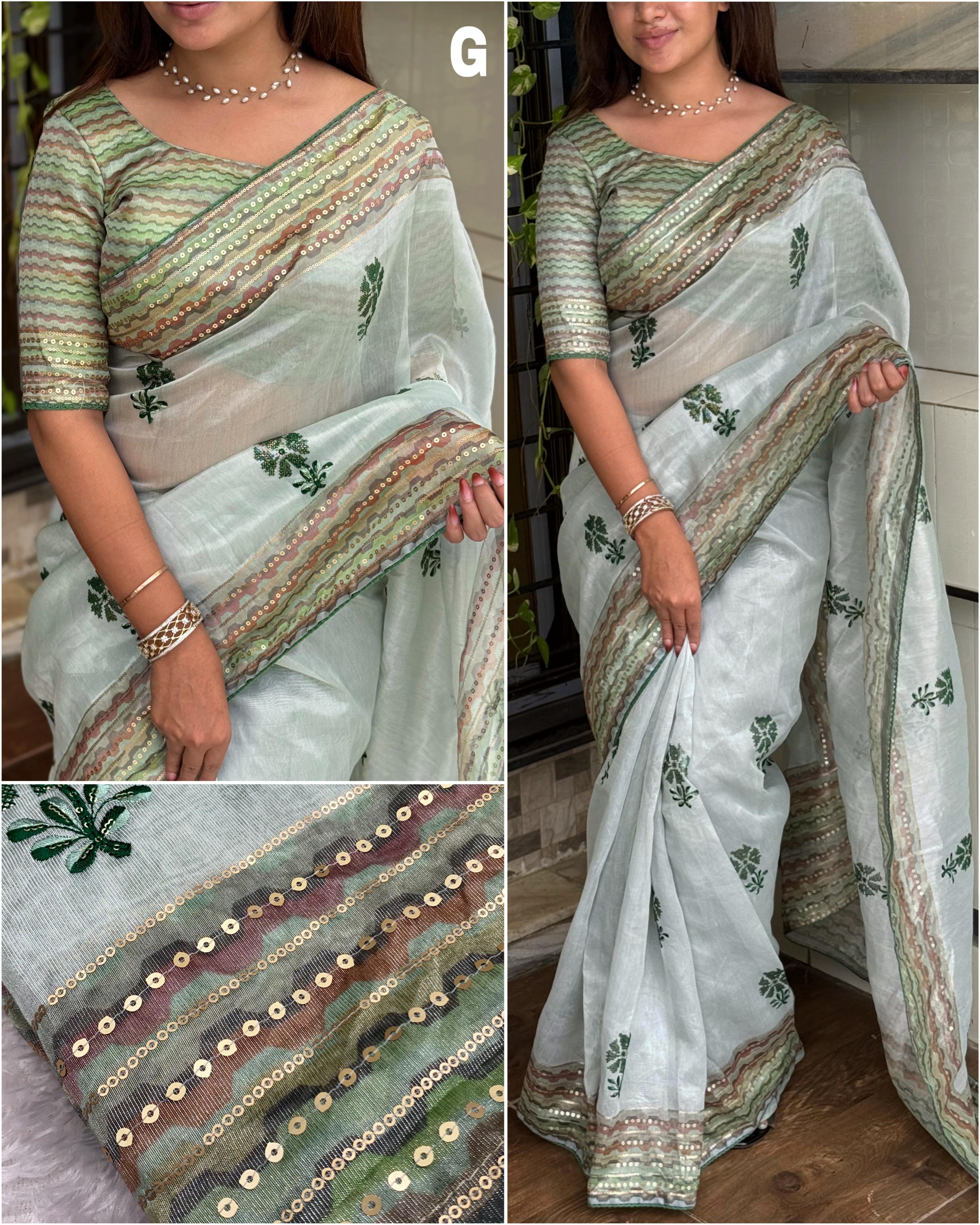 Drape yourself in luxury with this Tani Shani Silk Saree