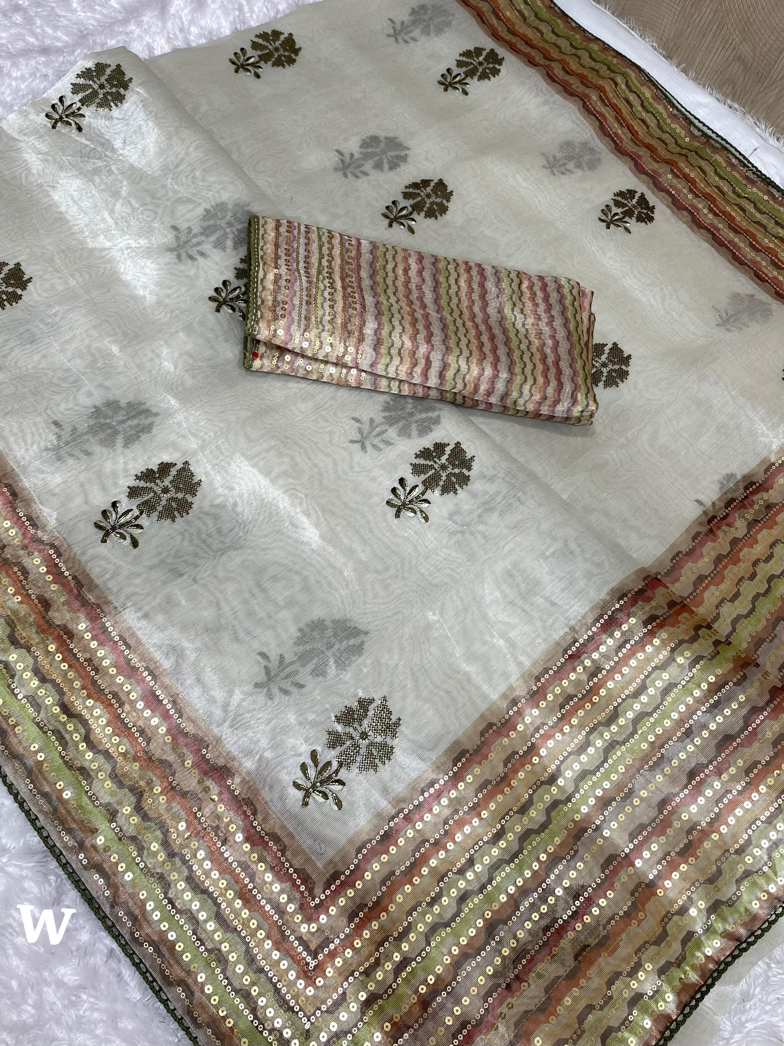 Drape yourself in luxury with this Tani Shani Silk Saree