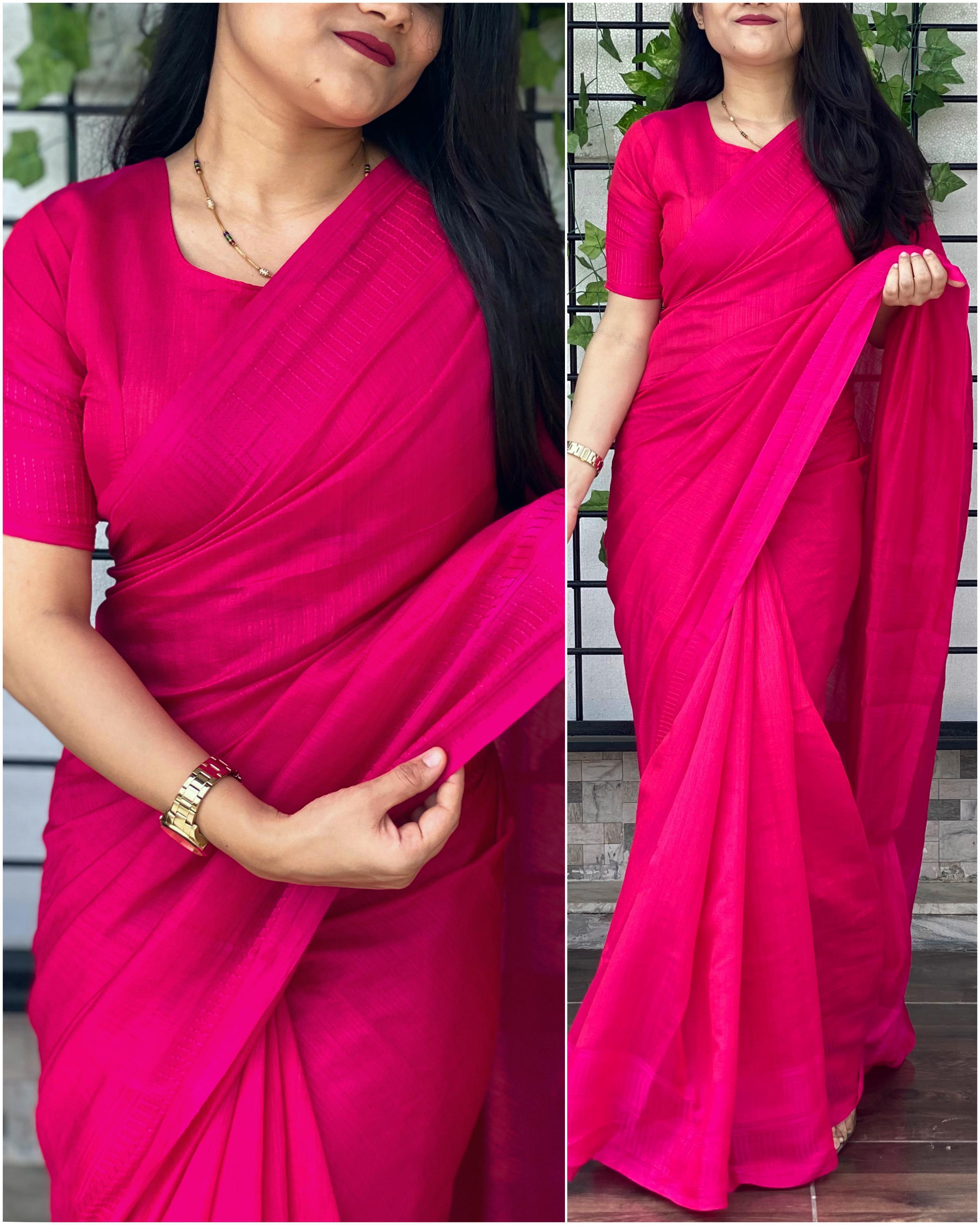 Yana Cotton Silk Saree with Self Jacquard Border and Tassel Pallu
