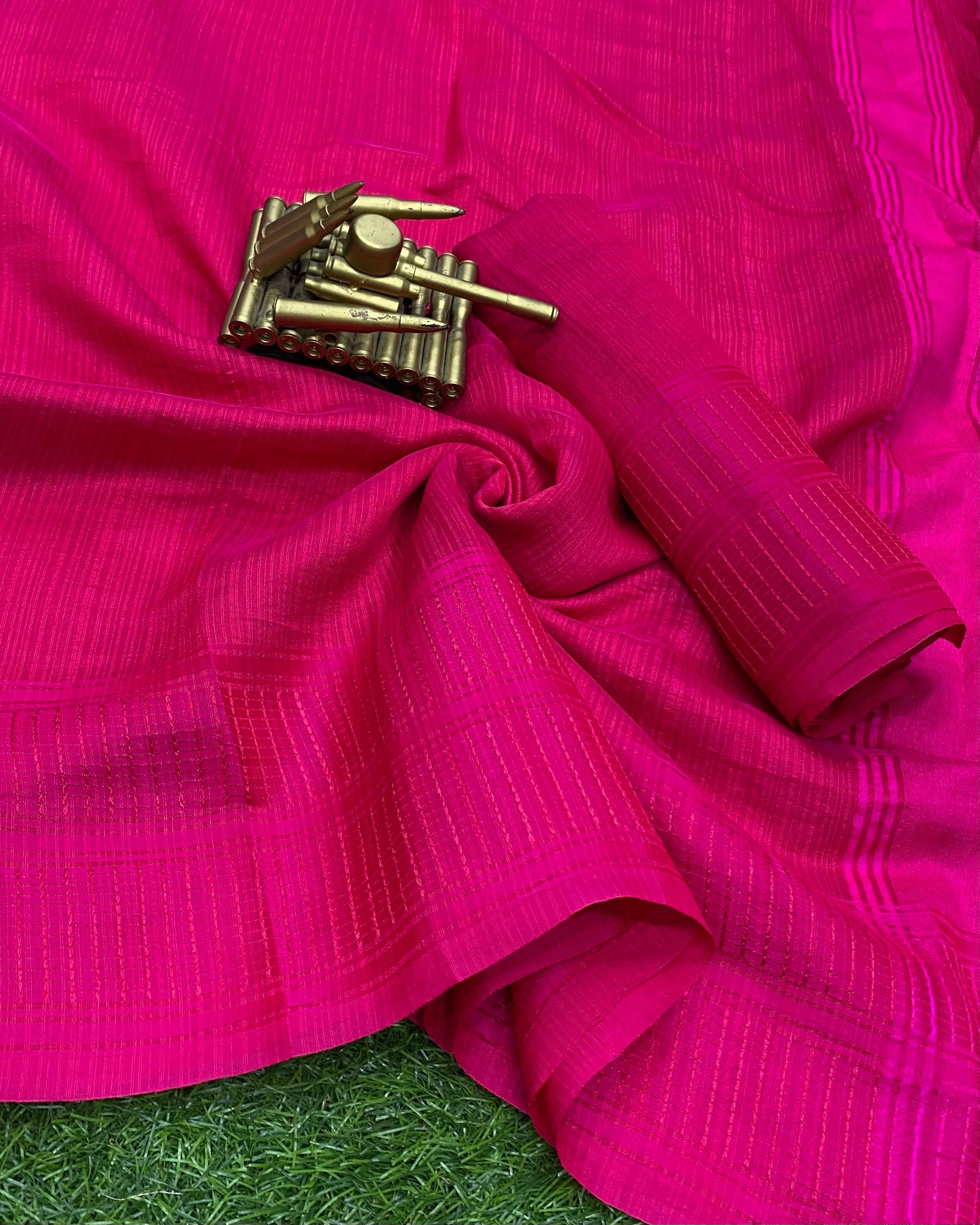 Yana Cotton Silk Saree with Self Jacquard Border and Tassel Pallu