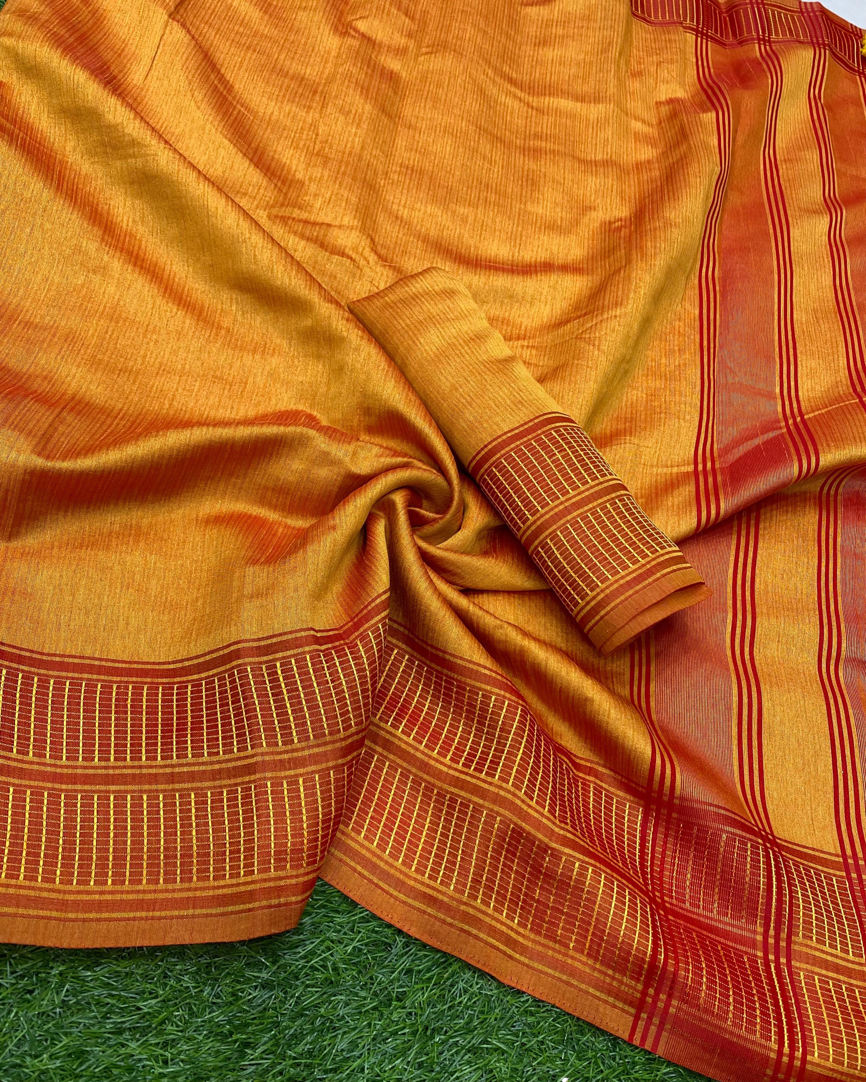Yana Cotton Silk Saree with Jacquard Border