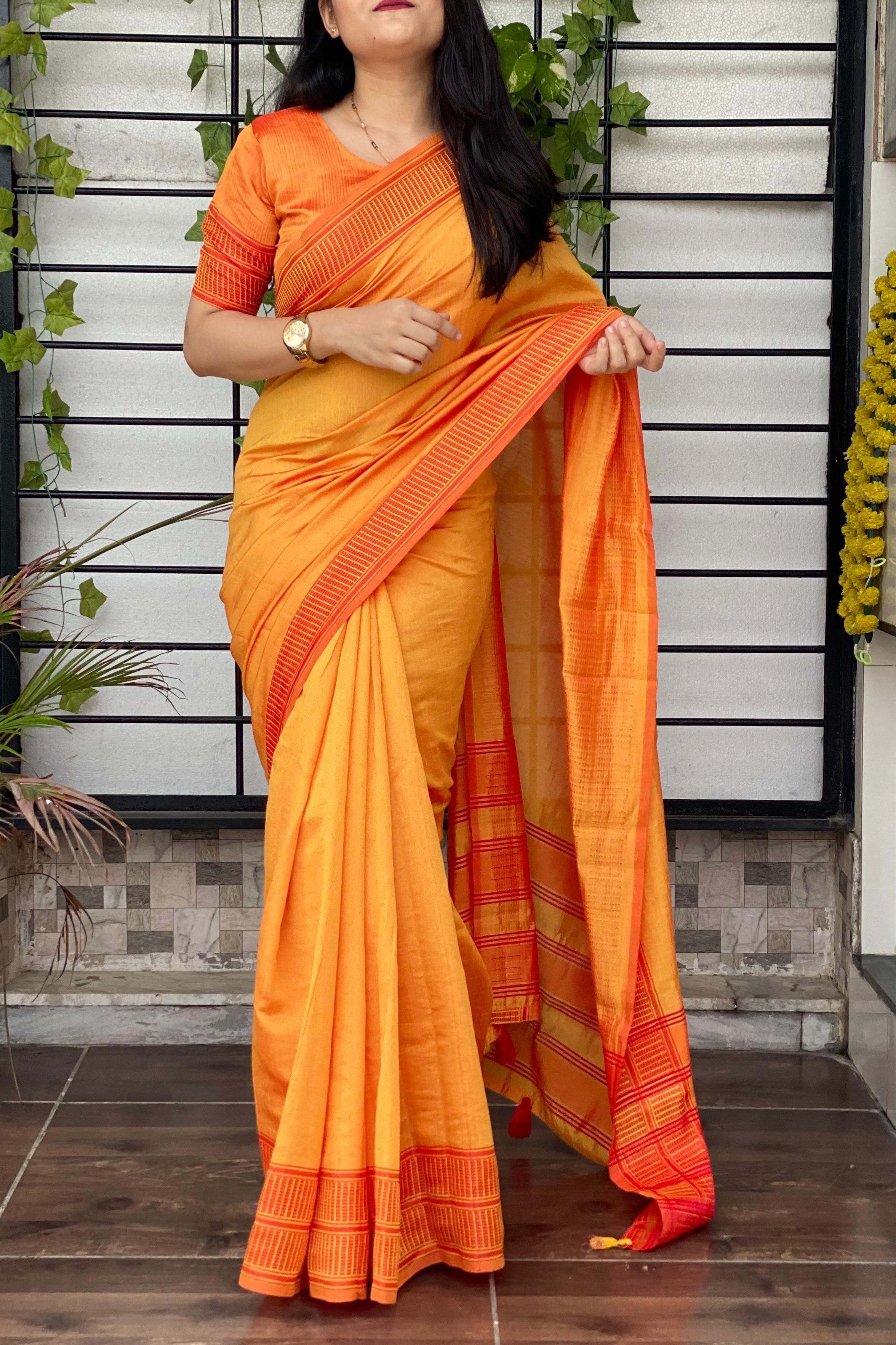 Yana Cotton Silk Saree with Jacquard Border