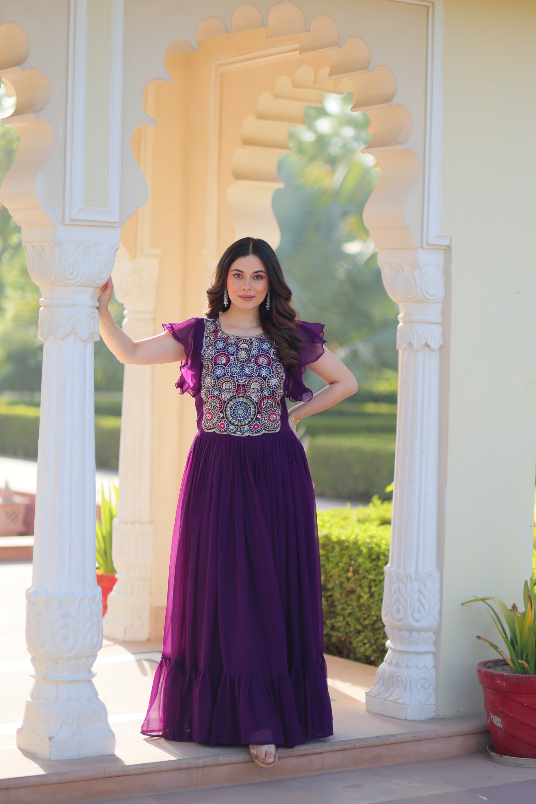 Her Highness Fashion premium faux blooming gown