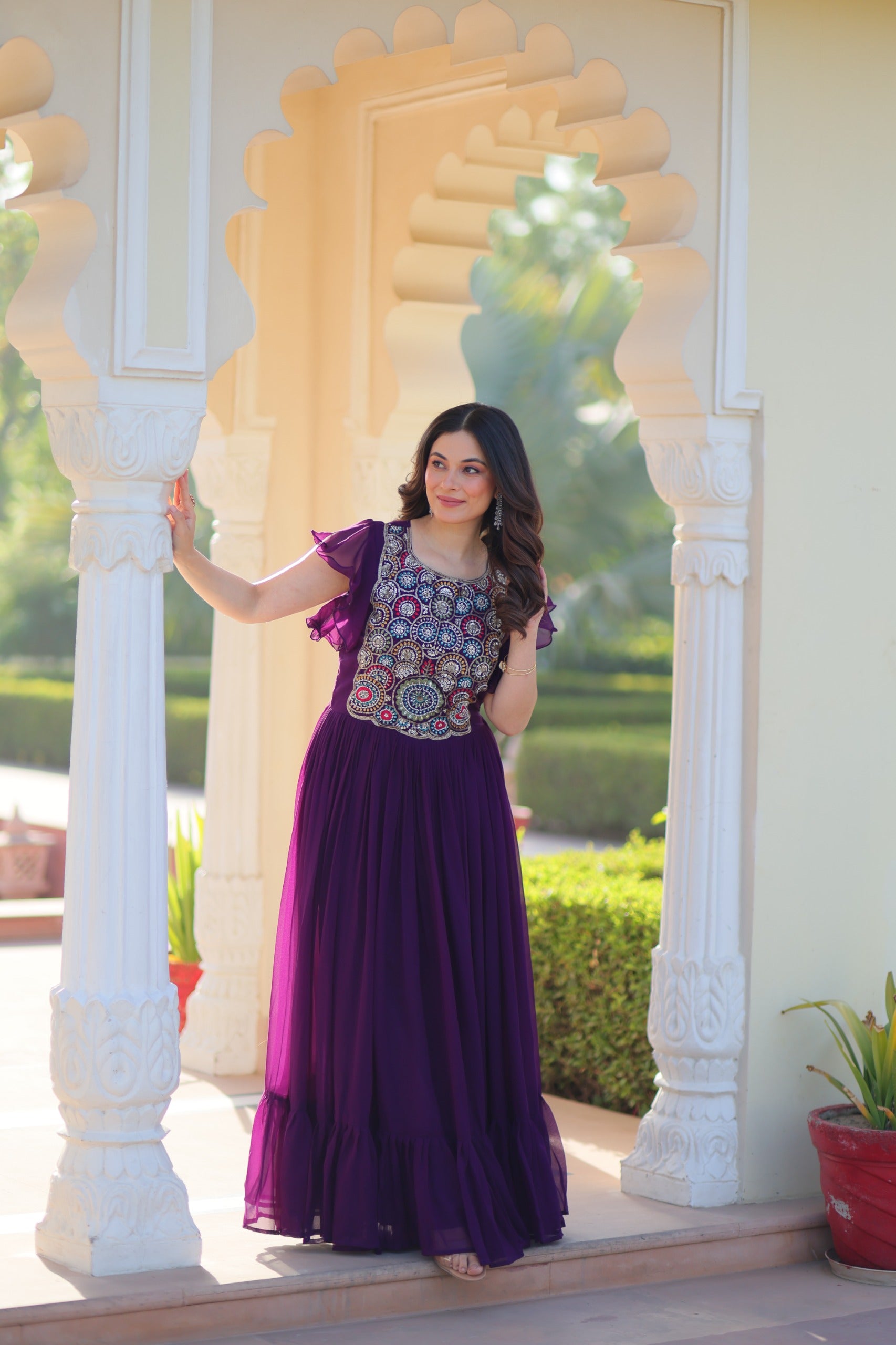 Her Highness Fashion premium faux blooming gown